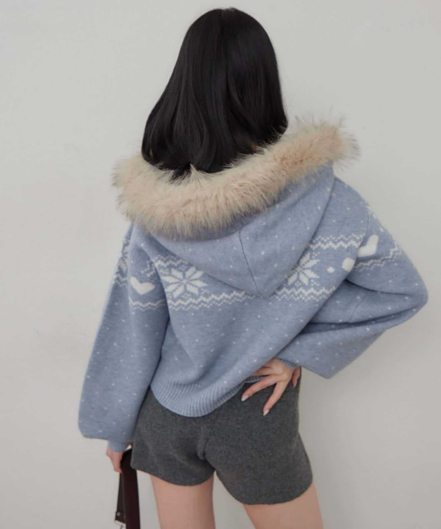 NICE CLAUP / OLIVE des OLIVE OUTLET(ナイスクラップ  / オリーブ デ オリーブ アウトレット) 【continuer】冬の韓国っぽカジュアルはこれで決まり、ノルディックパーカー