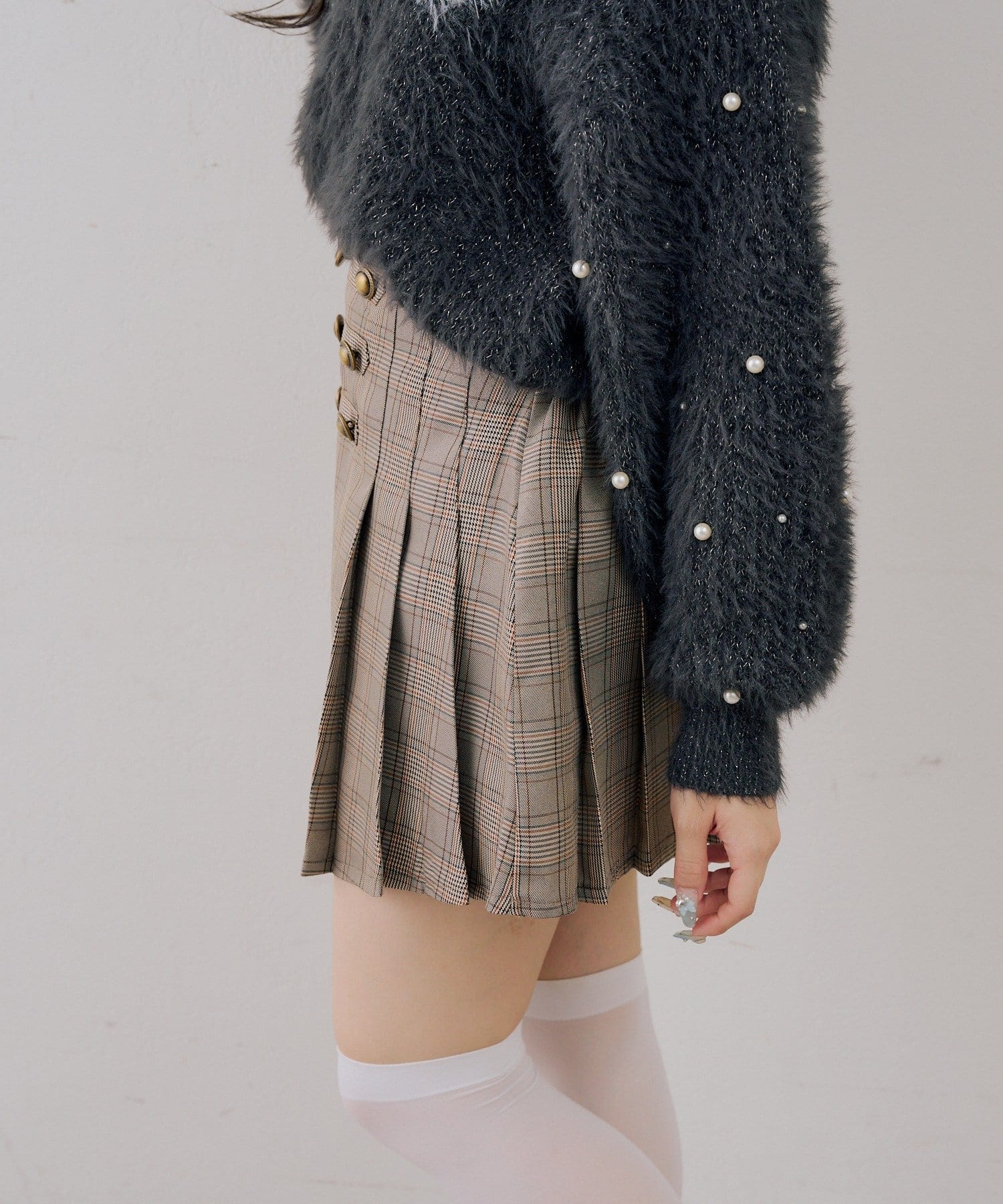 NICE CLAUP / OLIVE des OLIVE OUTLET(ナイスクラップ  / オリーブ デ オリーブ アウトレット) 【ANOTHER BRANCH】ナポレオンデザインプリーツスカート