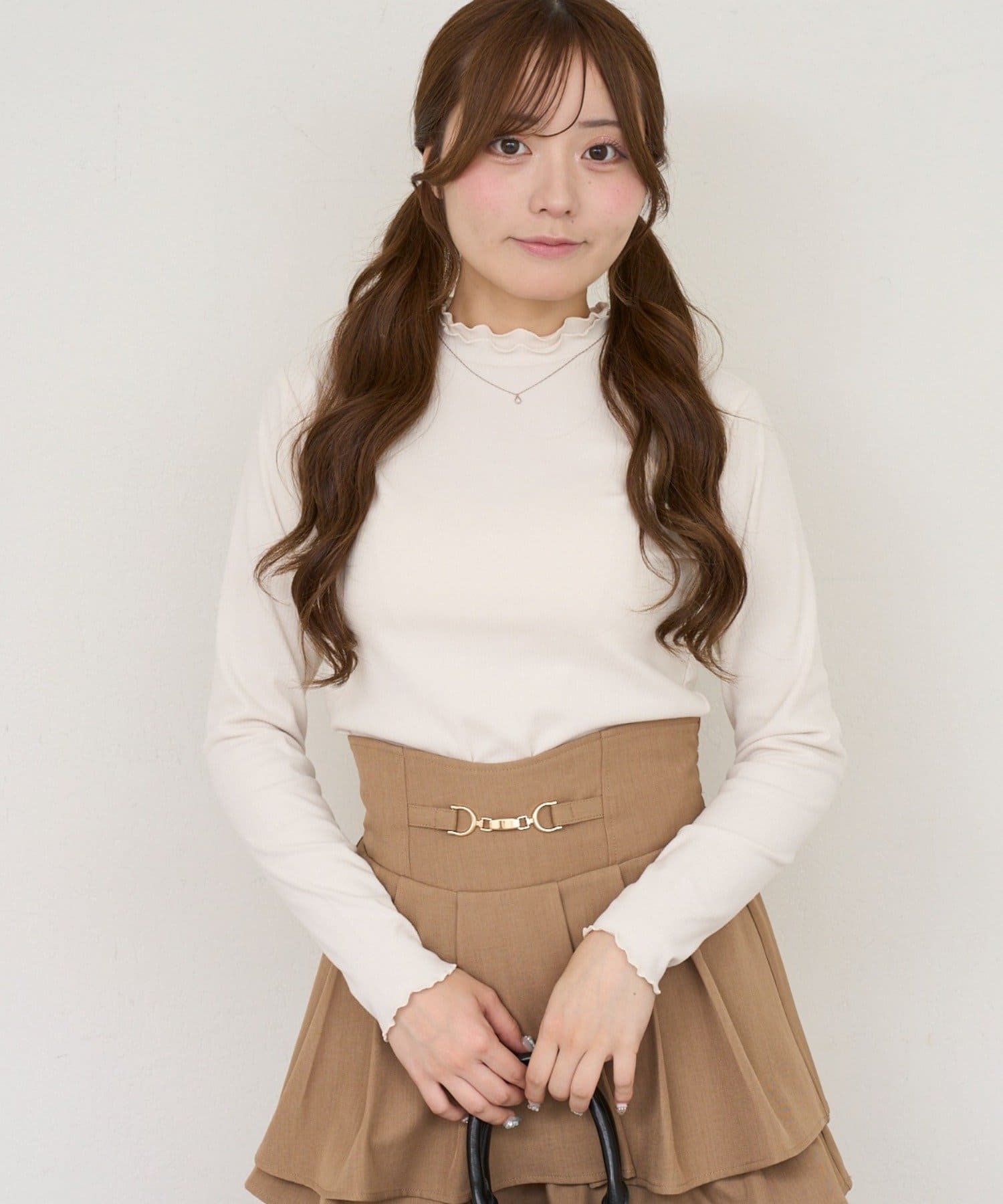NICE CLAUP / OLIVE des OLIVE OUTLET(ナイスクラップ  / オリーブ デ オリーブ アウトレット) 【ANOTHER BRANCH】リブハイネックロンTEE