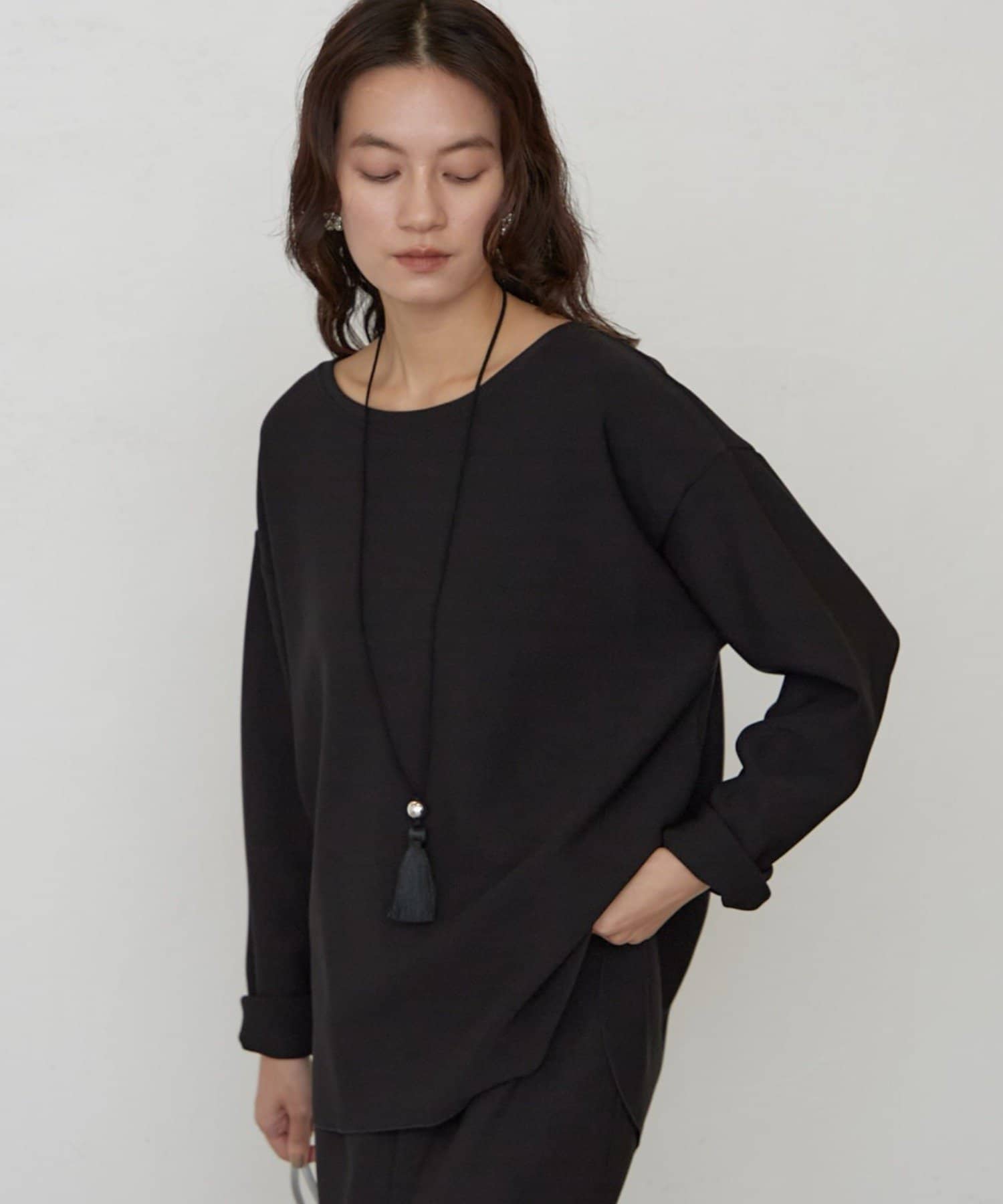 LOUNGEDRESS(ラウンジドレス) カットジョーゼットプルオーバー