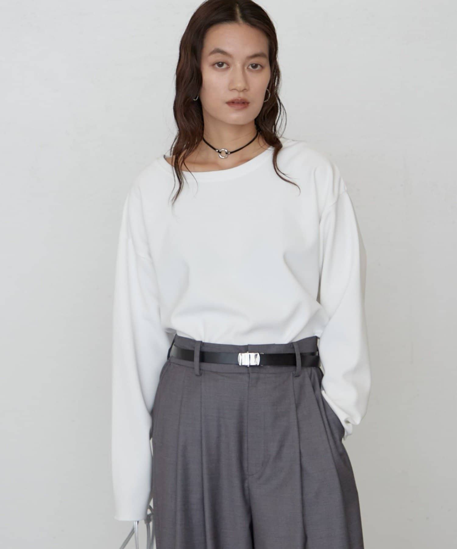 LOUNGEDRESS(ラウンジドレス) カットジョーゼットプルオーバー