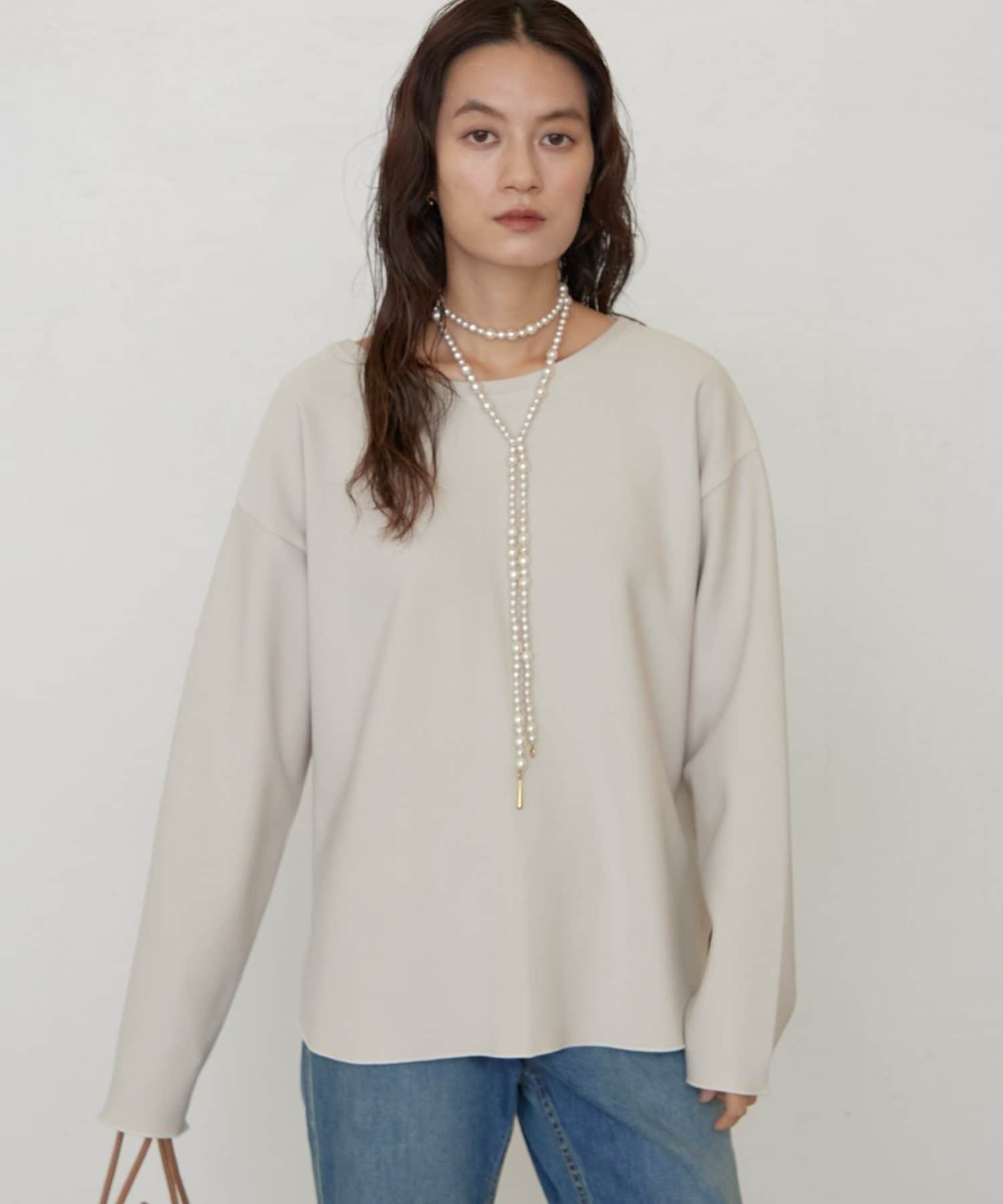 LOUNGEDRESS(ラウンジドレス) カットジョーゼットプルオーバー