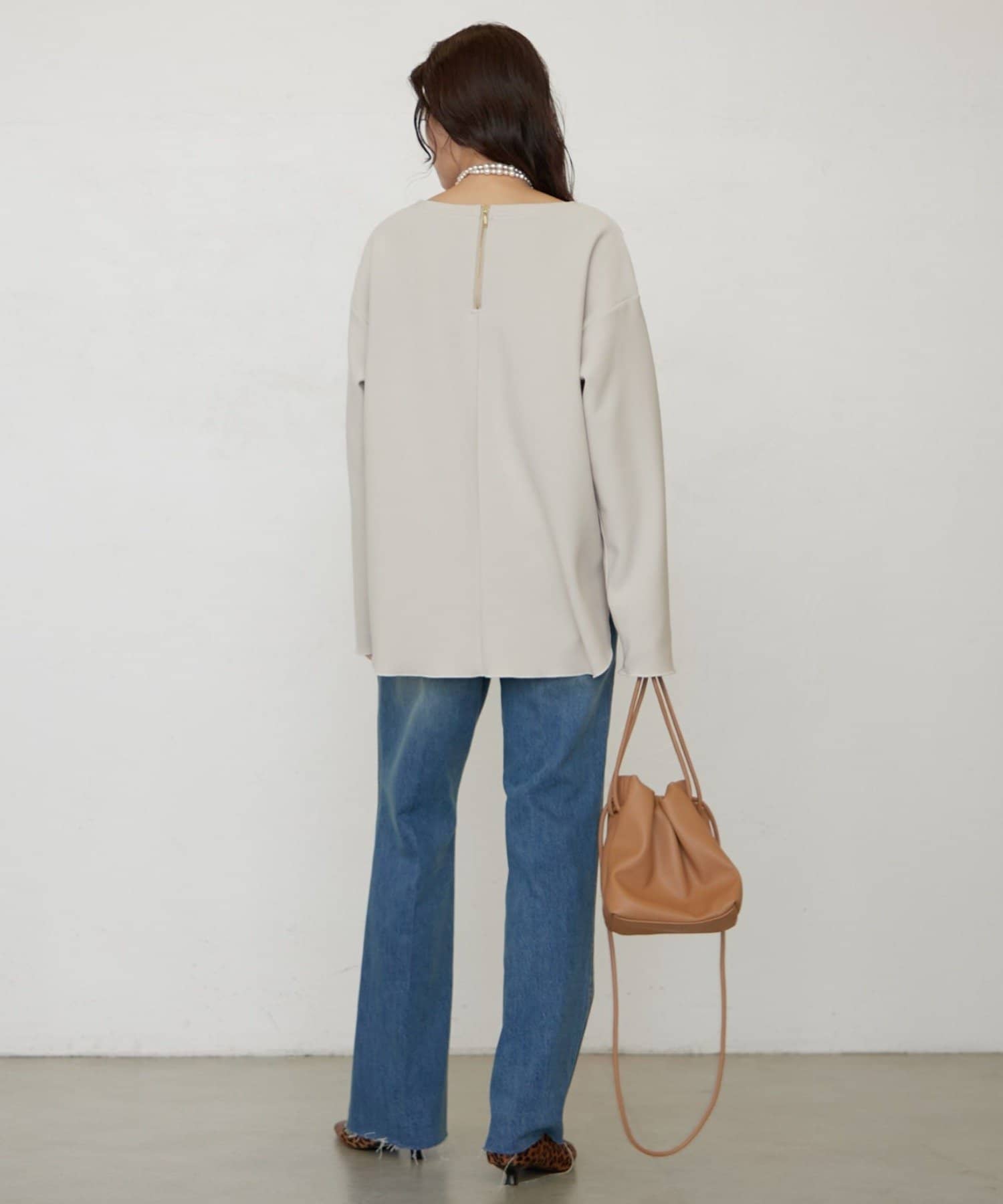 LOUNGEDRESS(ラウンジドレス) カットジョーゼットプルオーバー