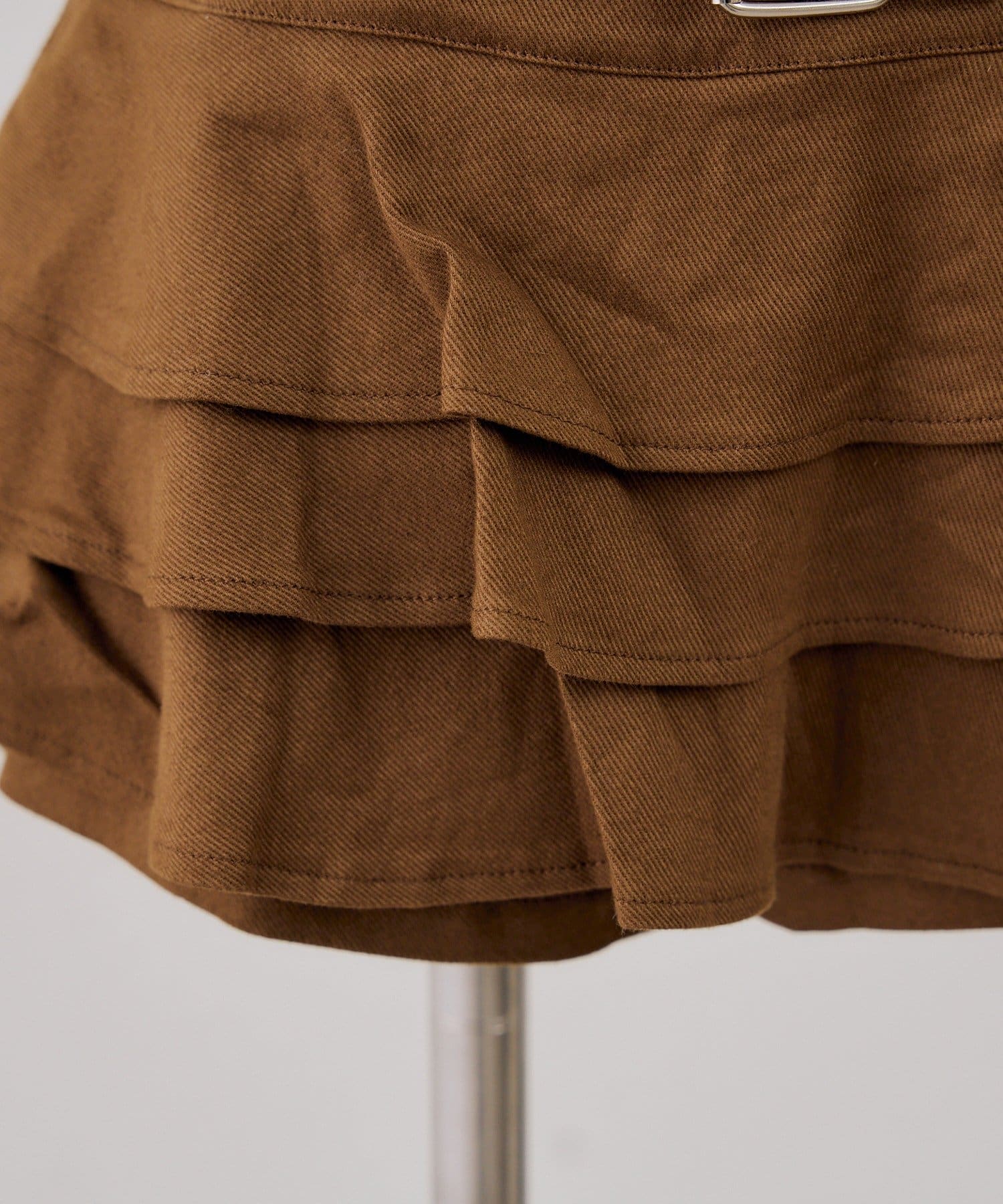 NICE CLAUP / OLIVE des OLIVE OUTLET(ナイスクラップ  / オリーブ デ オリーブ アウトレット) 【continuer】ベルト付ティアードミニスカート