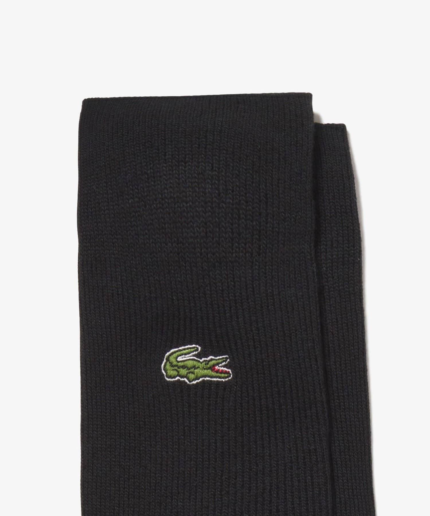 FREDY & GLOSTER(フレディ アンド グロスター) 【LACOSTE】RIB CREW SOCKSクロックエンブレム1×1リブニット