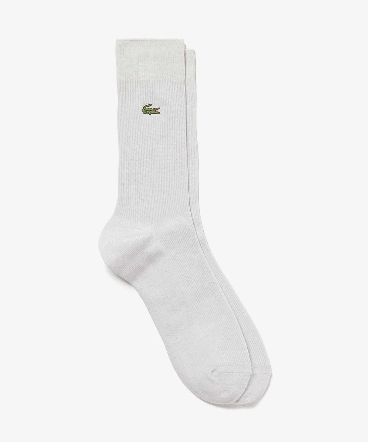FREDY & GLOSTER(フレディ アンド グロスター) 【LACOSTE】RIB CREW SOCKSクロックエンブレム1×1リブニット