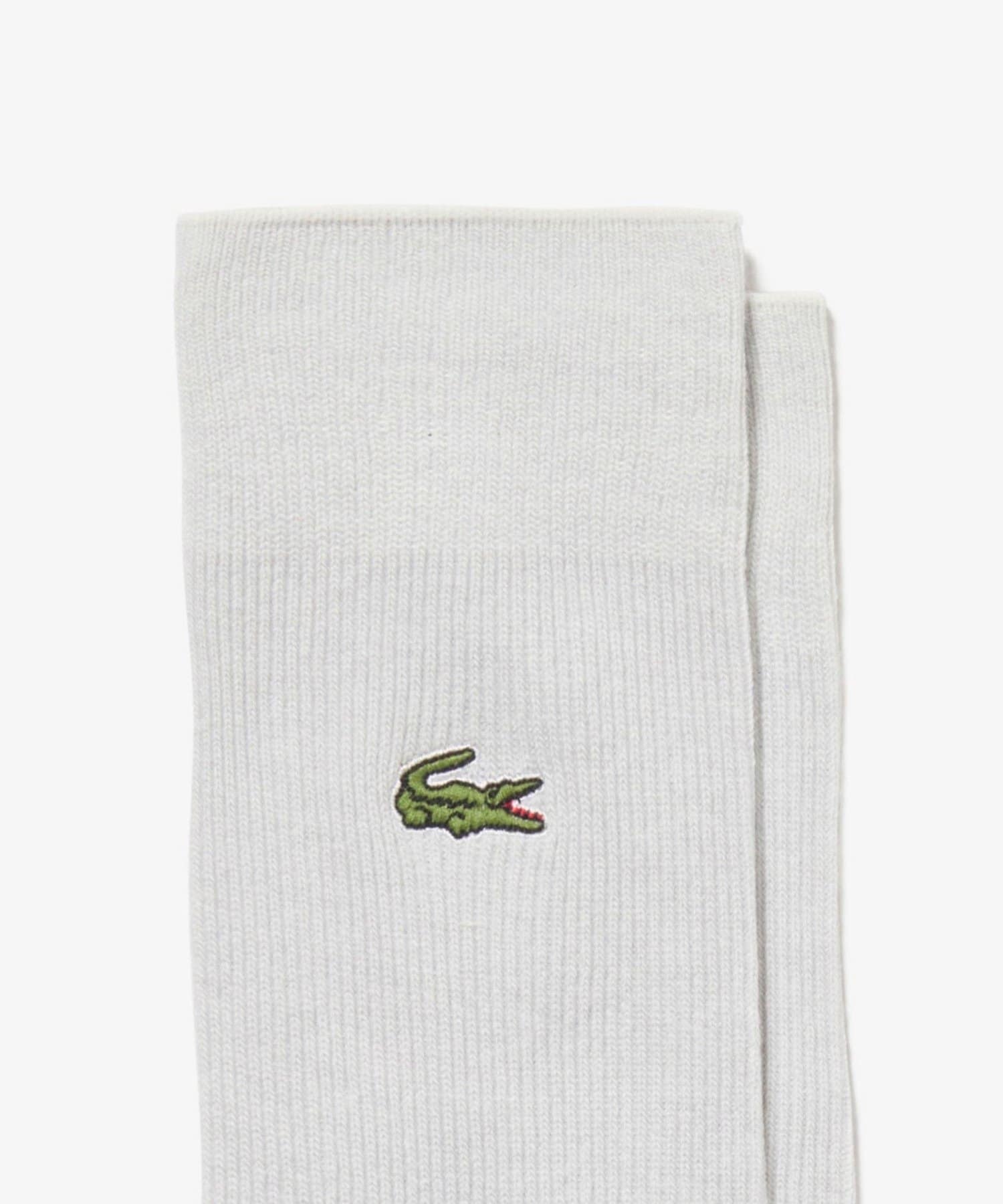 FREDY & GLOSTER(フレディ アンド グロスター) 【LACOSTE】RIB CREW SOCKSクロックエンブレム1×1リブニット