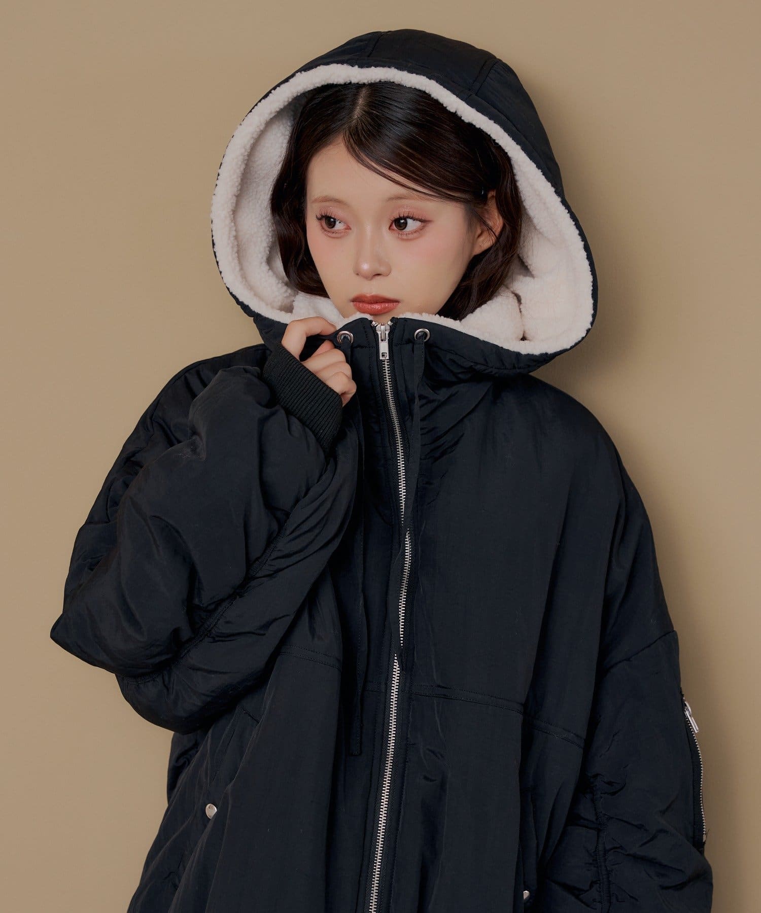 Chico(チコ) ボアナイロンブルゾン【10/15(木)0:00～1000円OFFクーポン&ノベルティフェアスタート】
