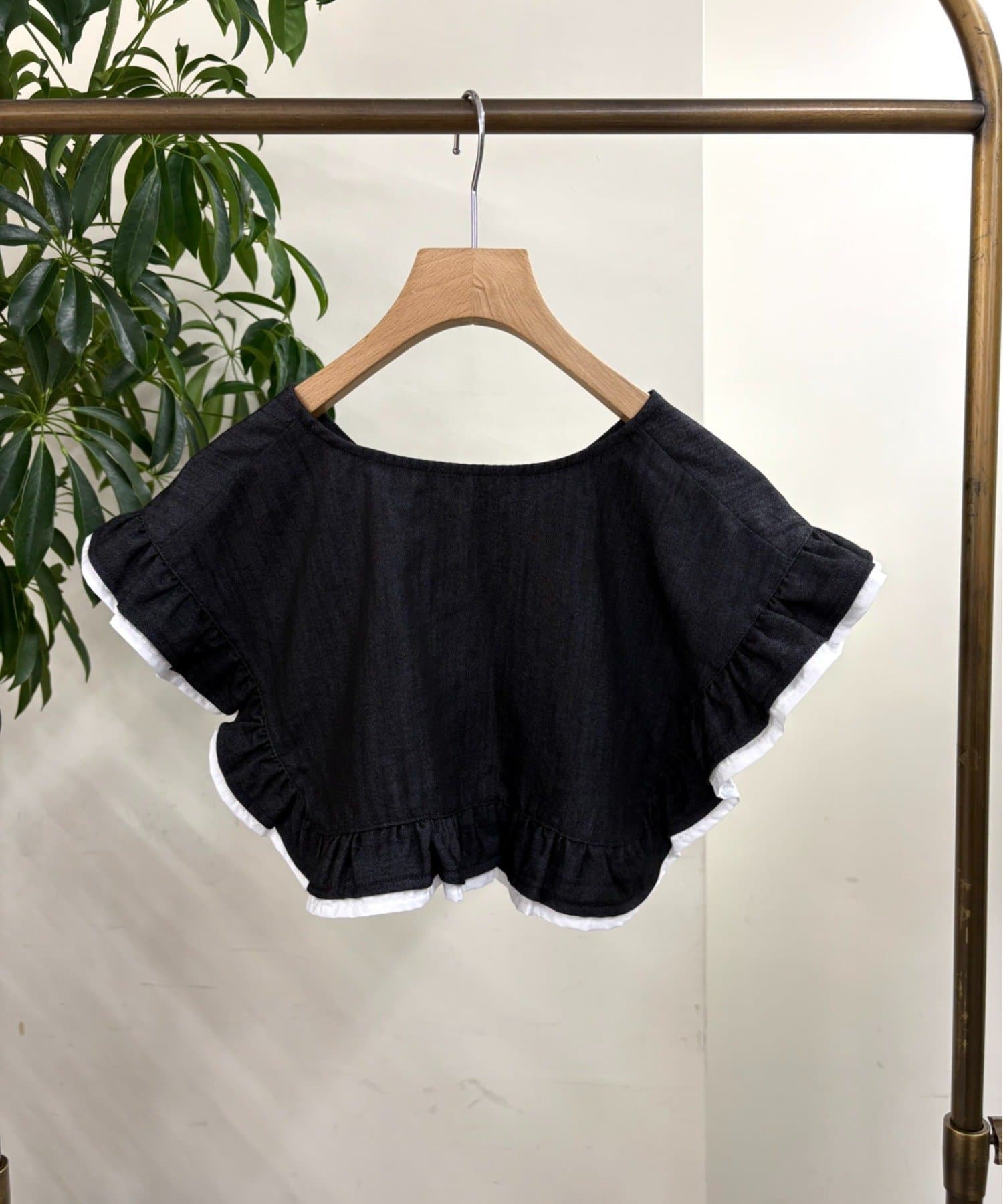 w closet(ダブルクローゼット) Wフリル付け衿