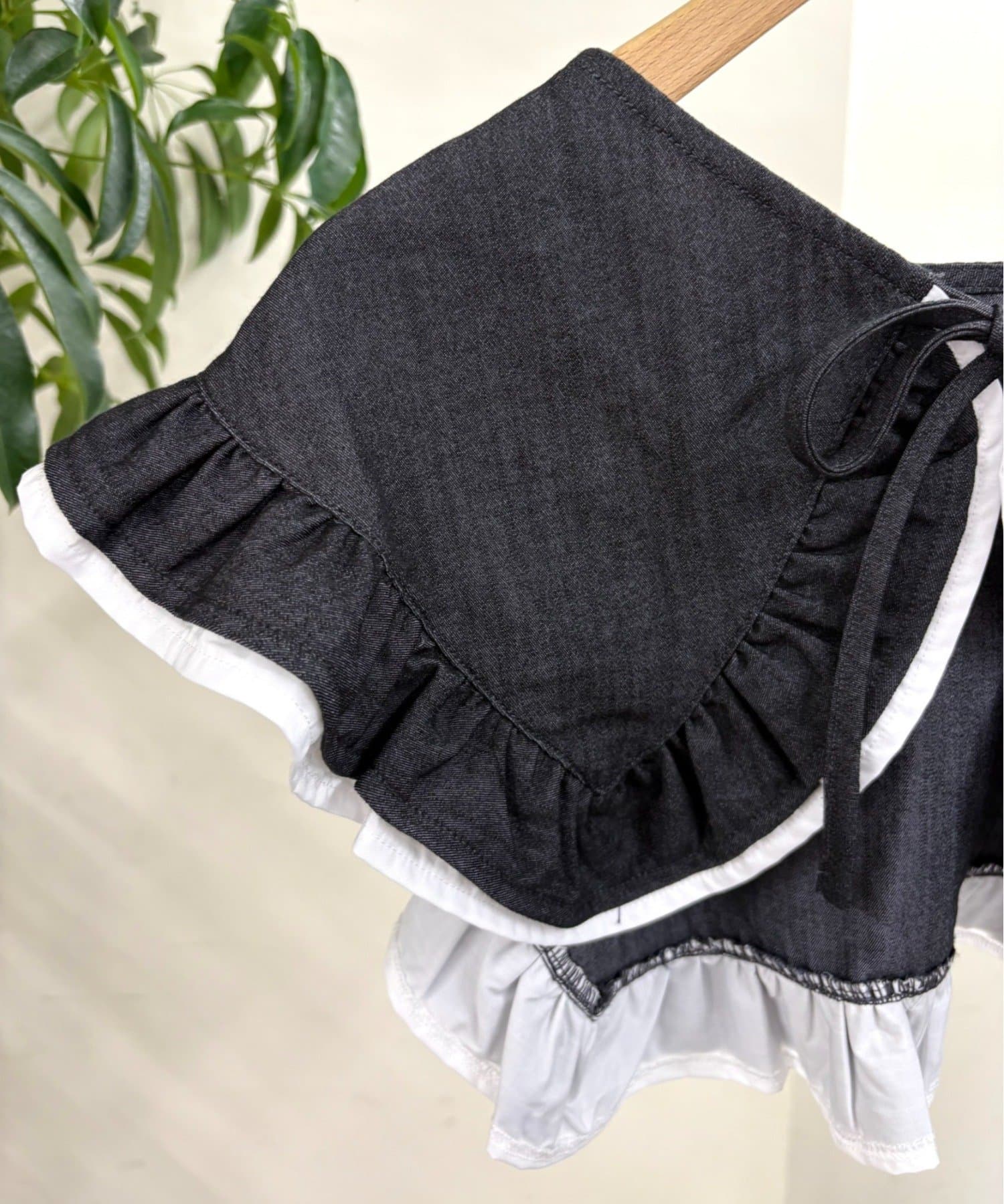 w closet(ダブルクローゼット) Wフリル付け衿