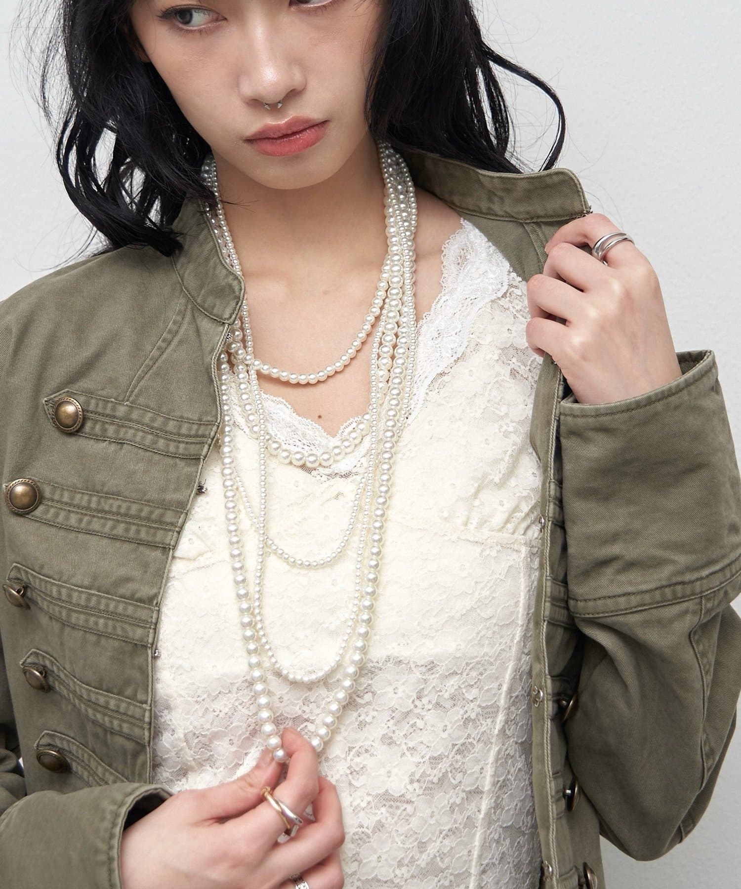 WHO’S WHO gallery(フーズフーギャラリー) レイヤードパールネックレス