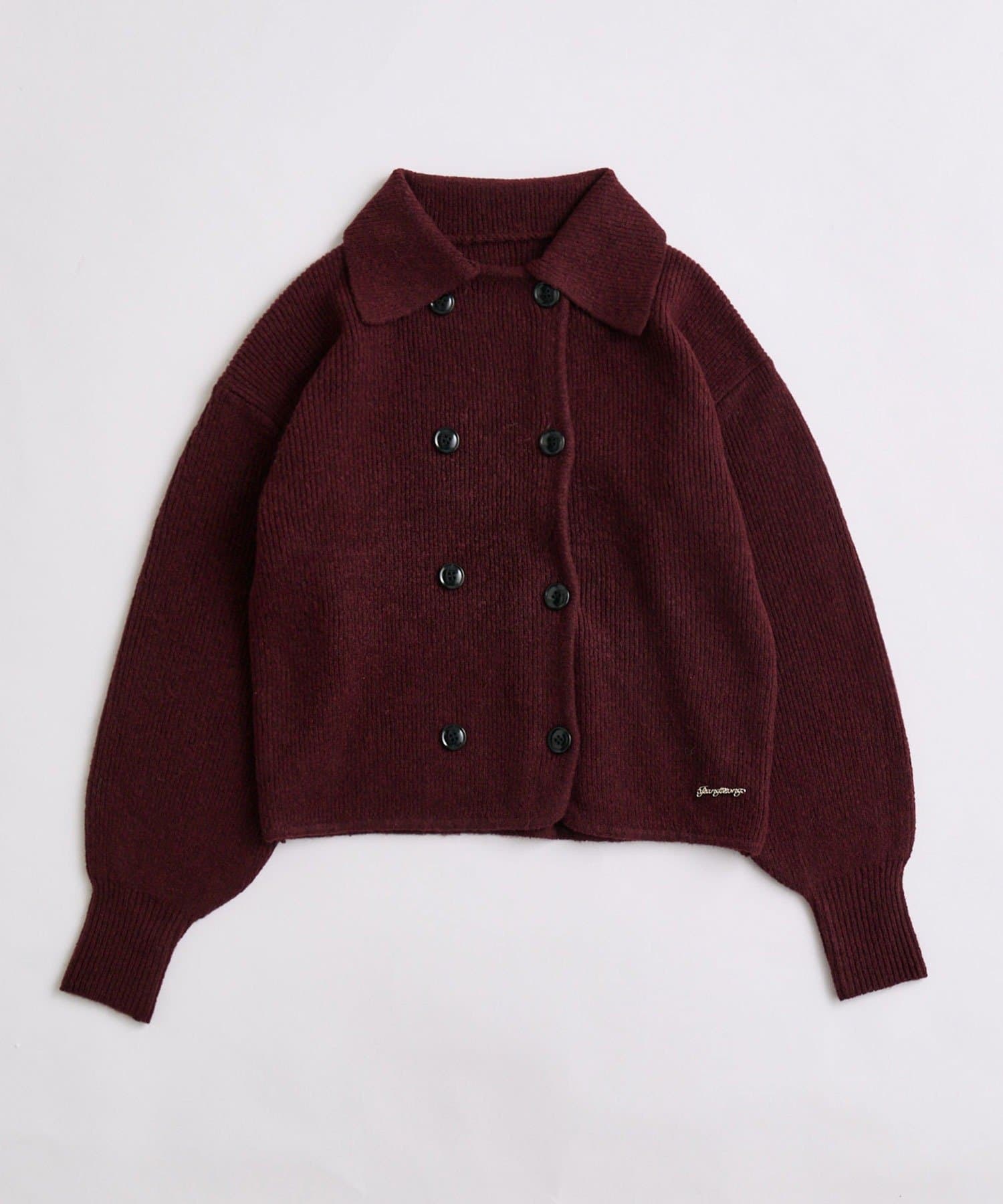 OLIVE des OLIVE(オリーブ デ オリーブ) ダブルボタンニット