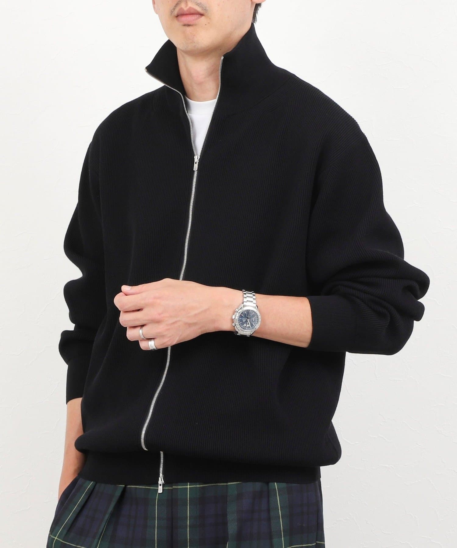 NOLLEY'S(ノーリーズ) 【BATONER/バトナー】HARD TWIST WOOL RIB DRIVERS KNIT ドライバーズニット 26AW