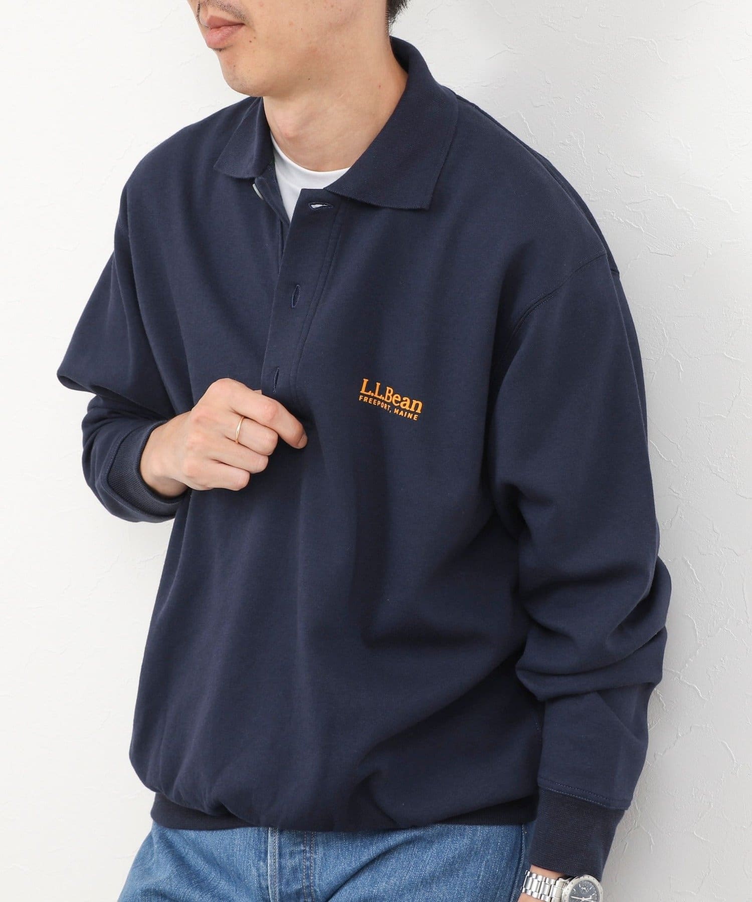 NOLLEY'S(ノーリーズ) 【L.L.Bean】Portage Polo Sweatshirt ポーテージ・ポロスウェットシャツ 26AW