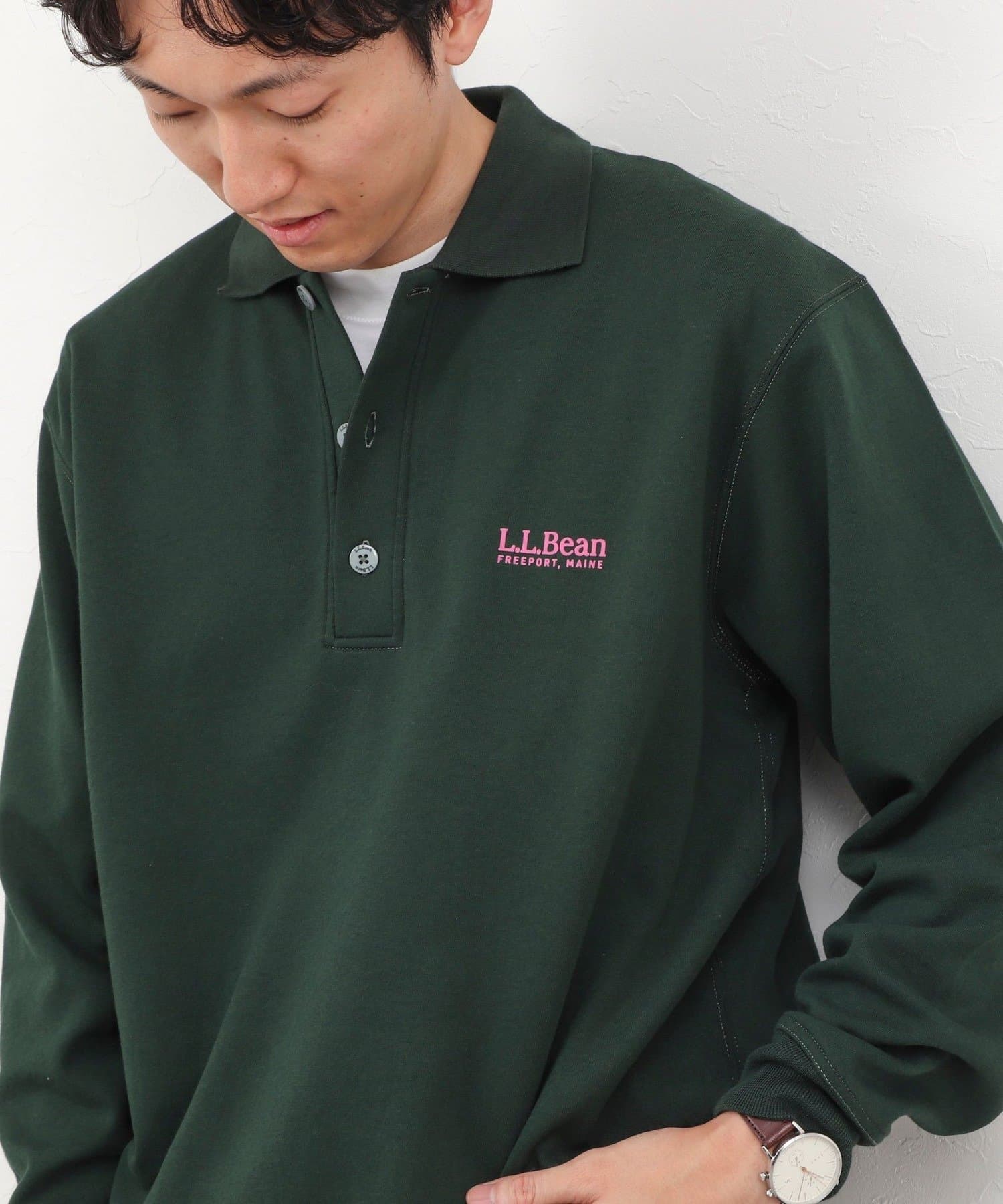 NOLLEY'S(ノーリーズ) 【L.L.Bean】Portage Polo Sweatshirt ポーテージ・ポロスウェットシャツ 26AW