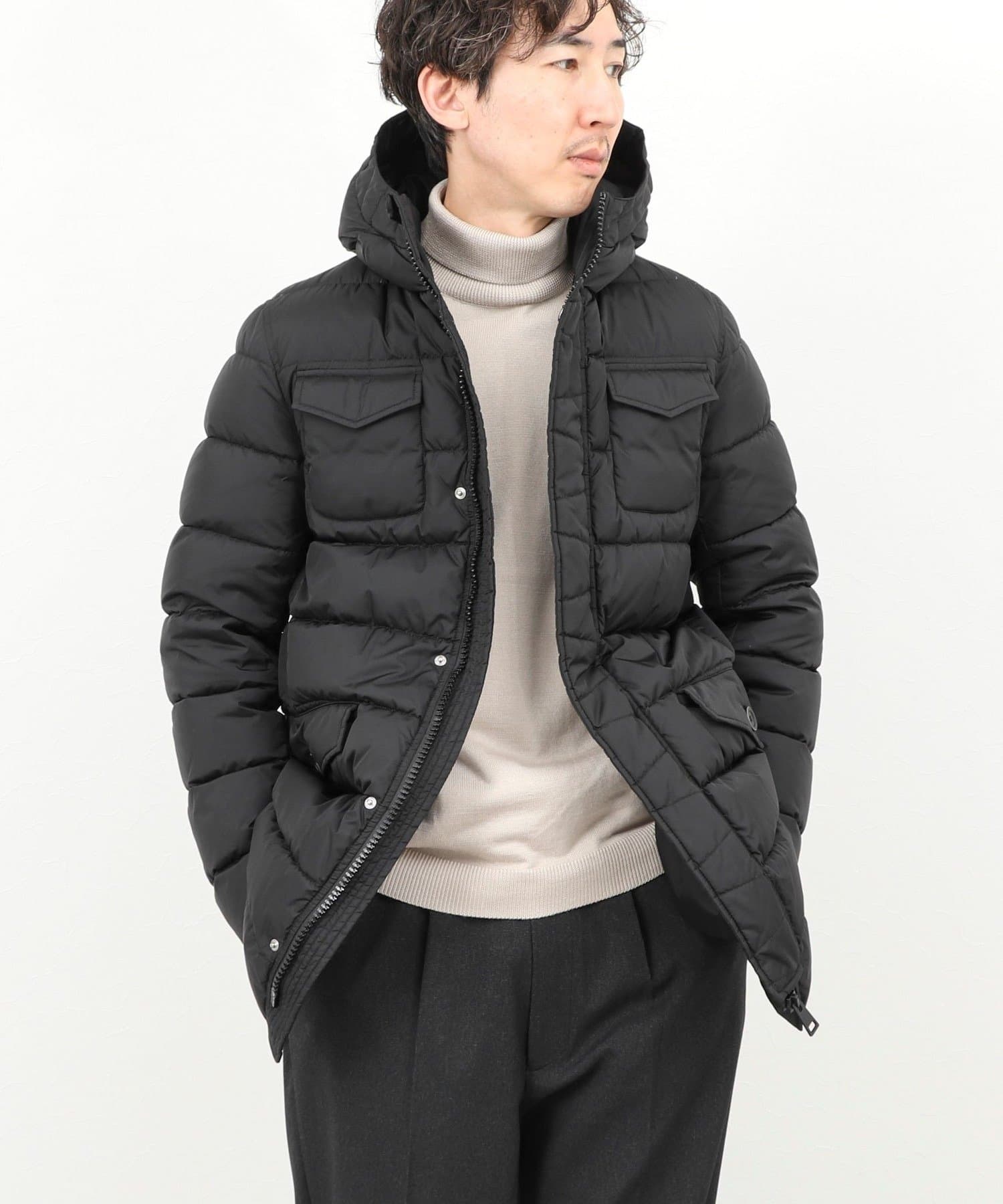 NOLLEY'S(ノーリーズ) 【HERNO/ヘルノ】4ポケットHOOD DOWN JACKET フードダウンジャケット 26AW
