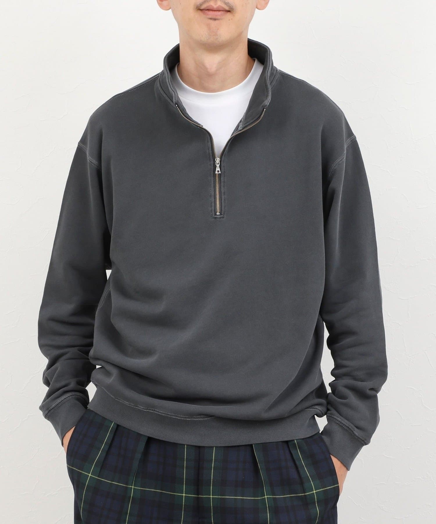 NOLLEY'S(ノーリーズ) BARNS OUTFITTERS別注 スウェットハーフジップ 26AW