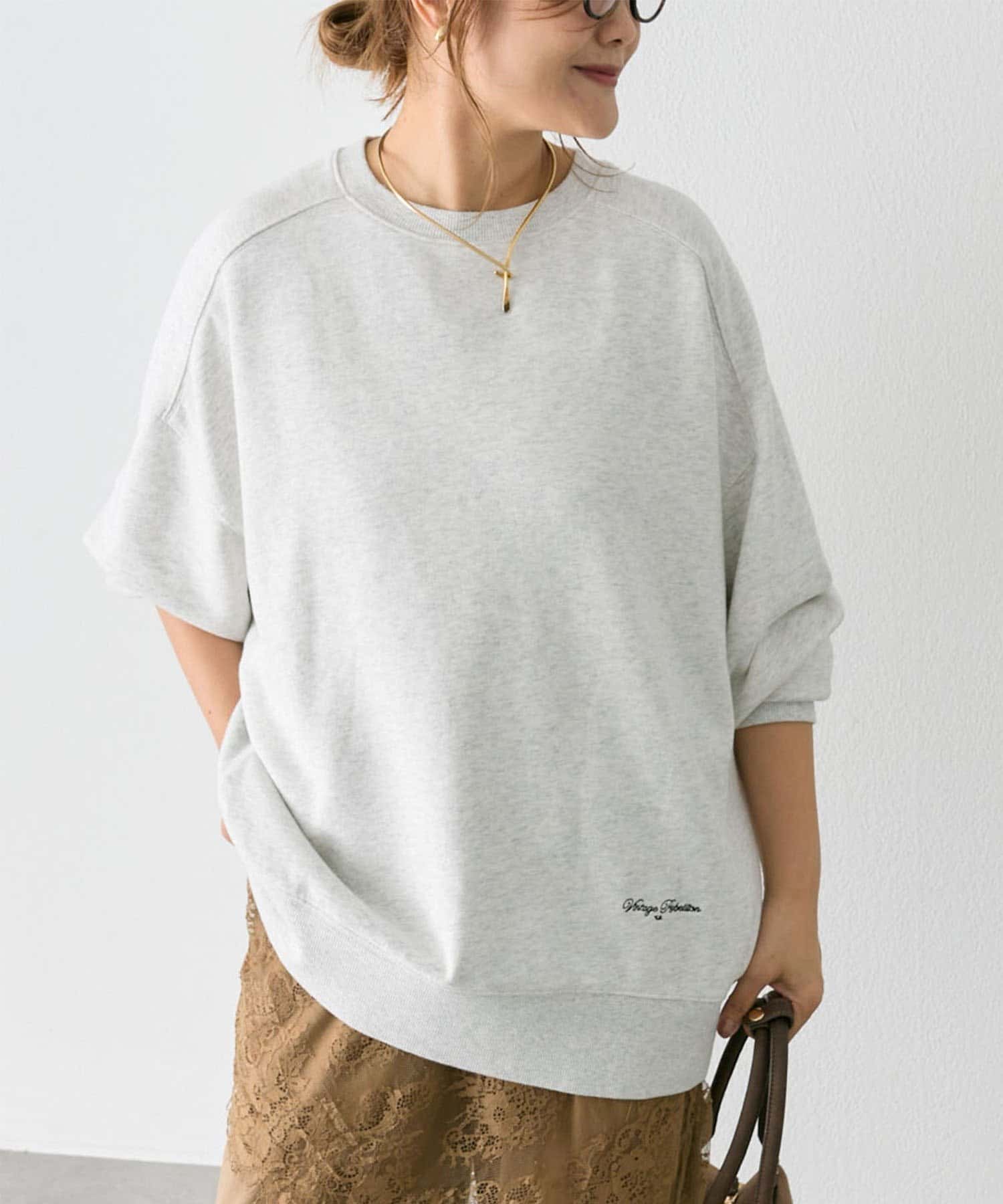 PUAL CE CIN(ピュアルセシン) 【WEB限定】裏毛チュニックスウェット