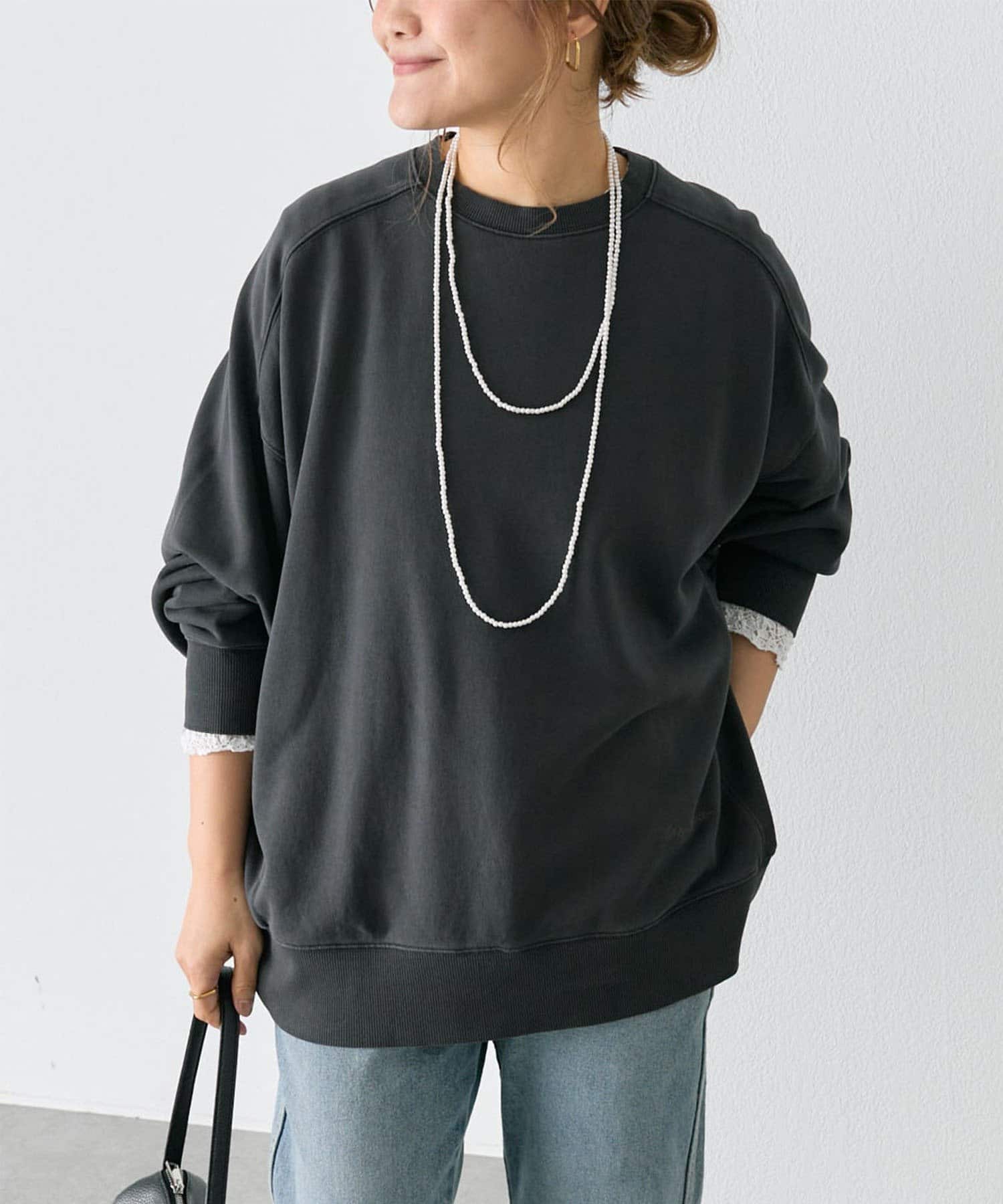PUAL CE CIN(ピュアルセシン) 【WEB限定】裏毛チュニックスウェット