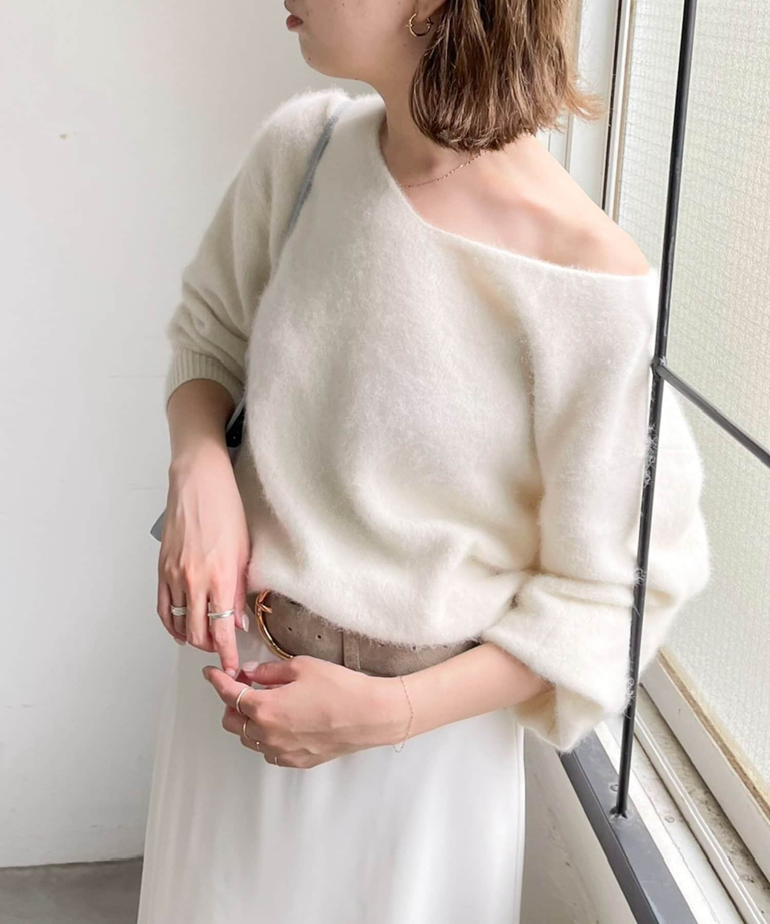 NOLLEY'S(ノーリーズ) ウール混へアリー2WAYプルオーバー