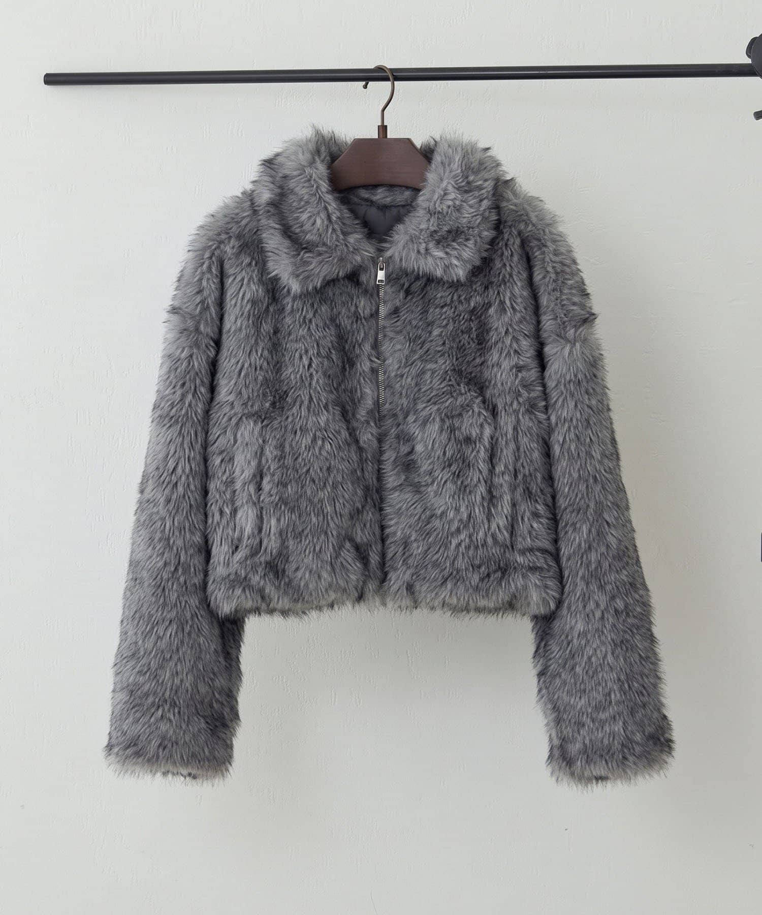 NICE CLAUP / OLIVE des OLIVE OUTLET(ナイスクラップ  / オリーブ デ オリーブ アウトレット) 【RMAF】ミックスファー２wayブルゾン