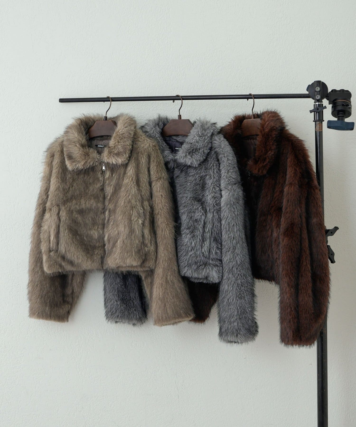 NICE CLAUP / OLIVE des OLIVE OUTLET(ナイスクラップ  / オリーブ デ オリーブ アウトレット) 【RMAF】ミックスファー２wayブルゾン