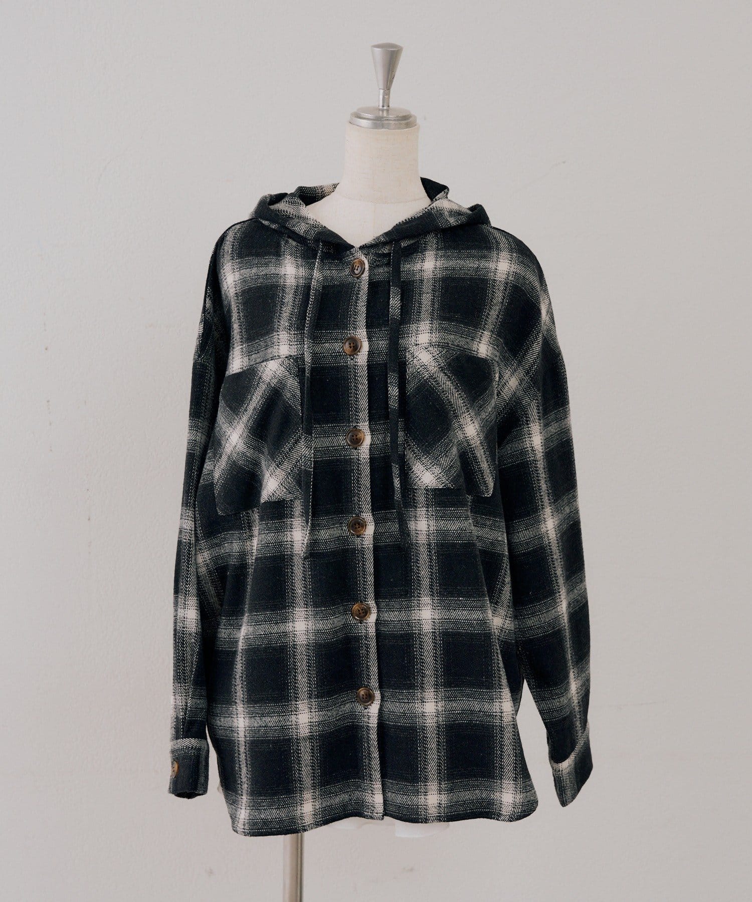 NICE CLAUP / OLIVE des OLIVE OUTLET(ナイスクラップ  / オリーブ デ オリーブ アウトレット) 【ANOTHER BRANCH】チェックフードシャツ