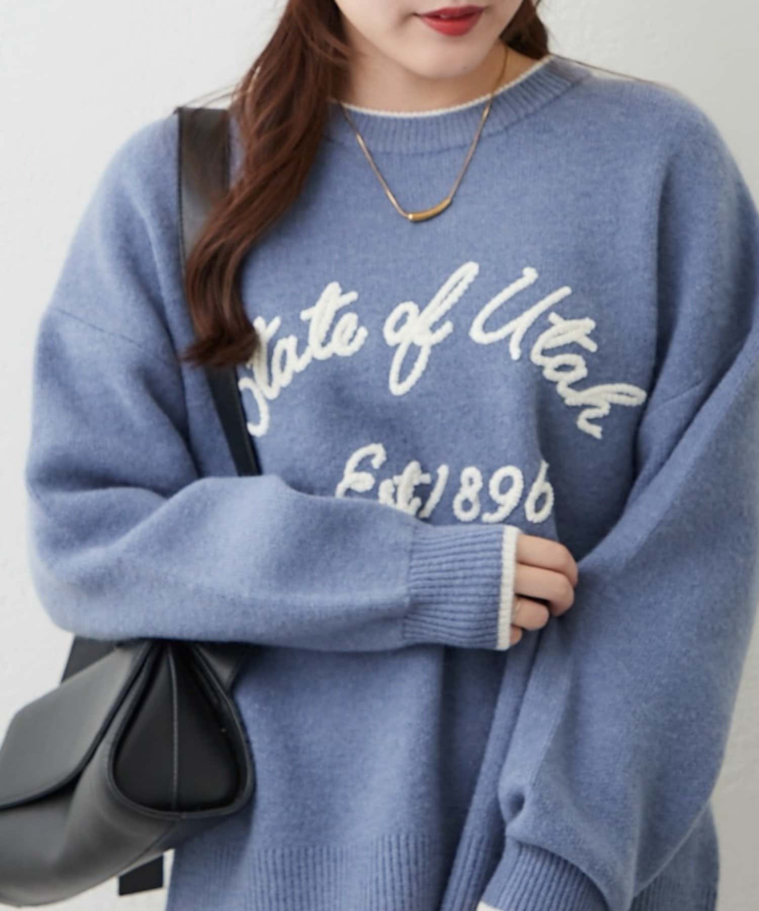 コード刺繍ロゴプルオーバー | Remind me and forever(リマインドミー