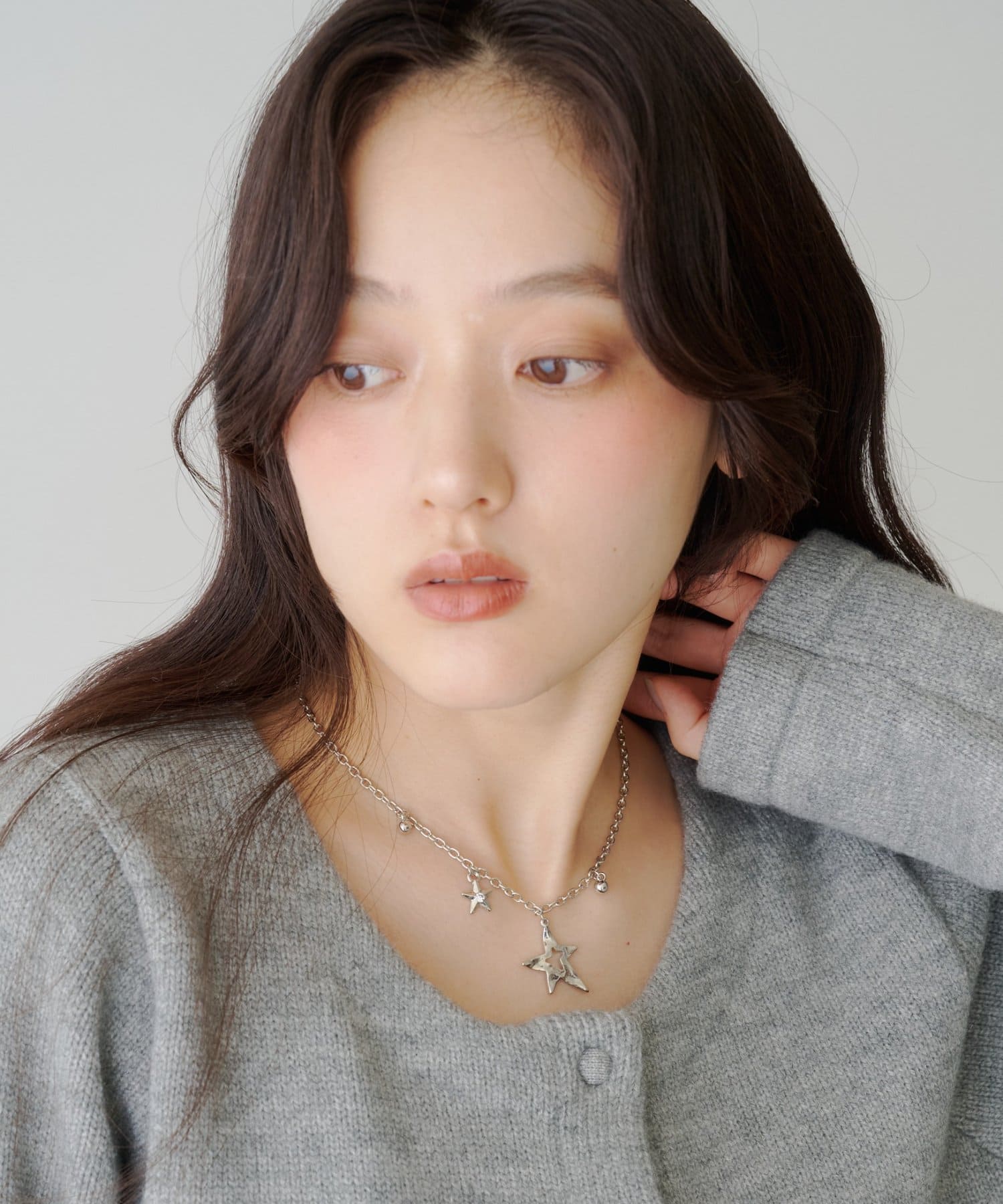 Kastane(カスタネ) 【fiw./10.8(木)12:00発売】スターアシメネックレス
