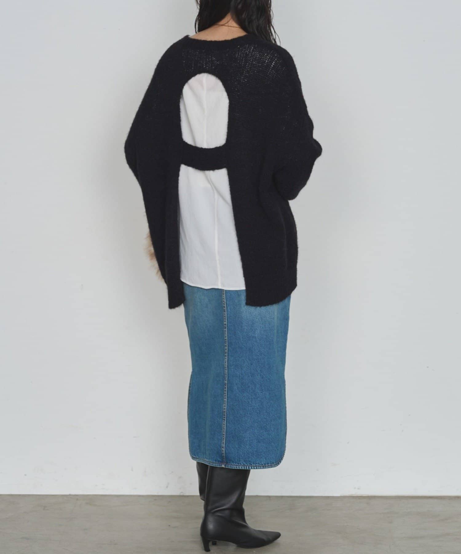 LOUNGEDRESS(ラウンジドレス) バックシャンニット