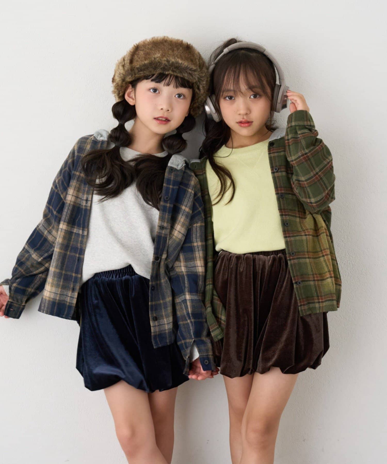 CIAOPANIC TYPY(チャオパニックティピー) 【KIDS】ブリーチ加工チェックフードシャツ