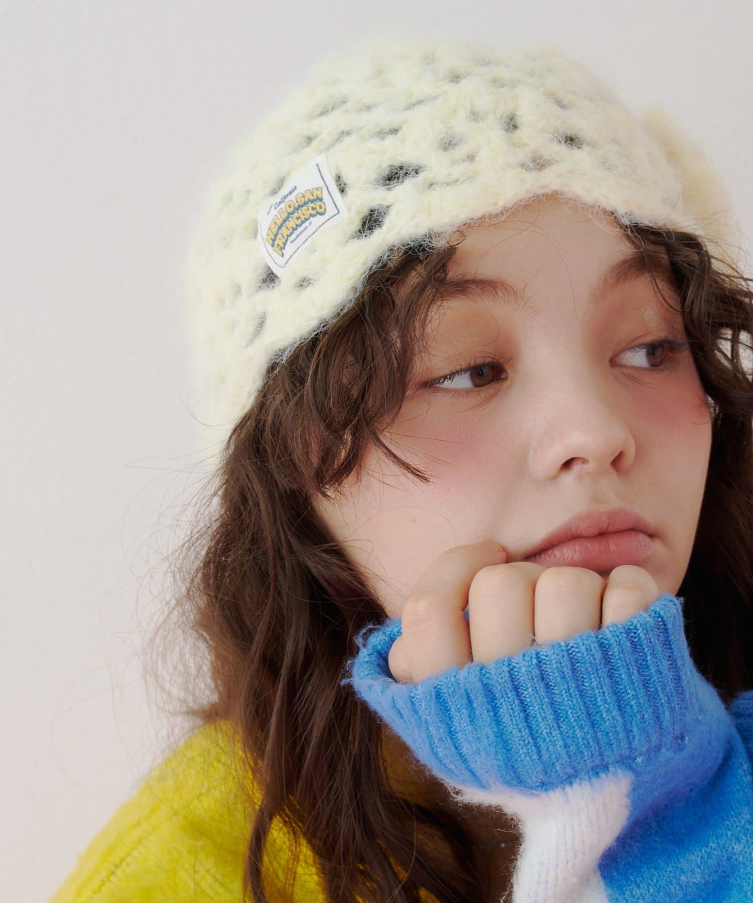 CIAOPANIC TYPY(チャオパニックティピー) 【26Winter展示会 出展商品】【HELLO.SANFRANCISCO】フラワーニットビーニー
