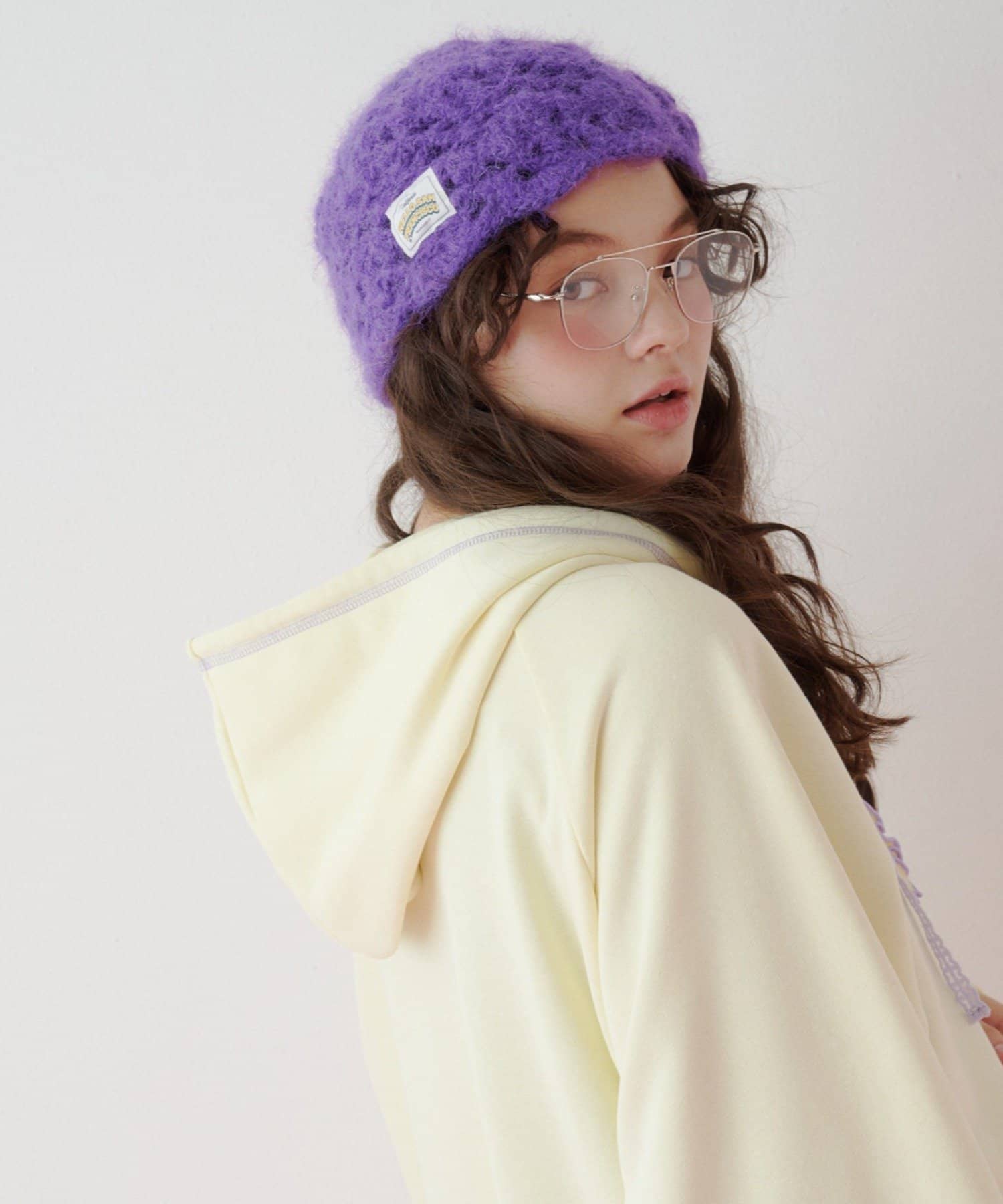 CIAOPANIC TYPY(チャオパニックティピー) 【26Winter展示会 出展商品】【HELLO.SANFRANCISCO】フラワーニットビーニー