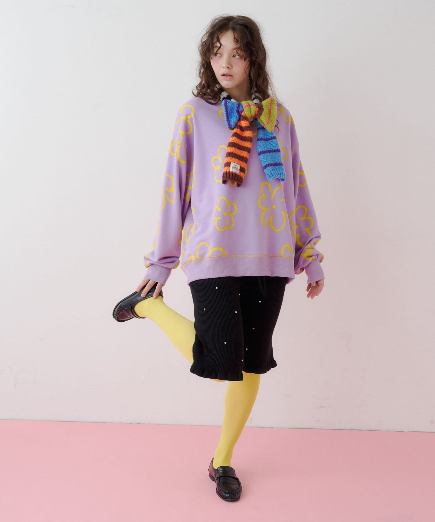 CIAOPANIC TYPY(チャオパニックティピー) 【26Winter展示会 出展商品】【HELLO.SANFRANCISCO】ボーダーアソートナローマフラー