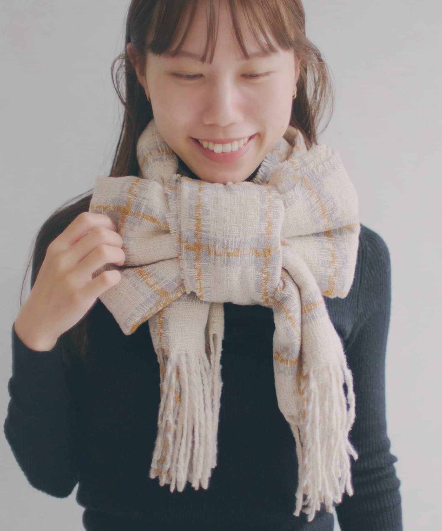 salut!(サリュ) チェックマフラー