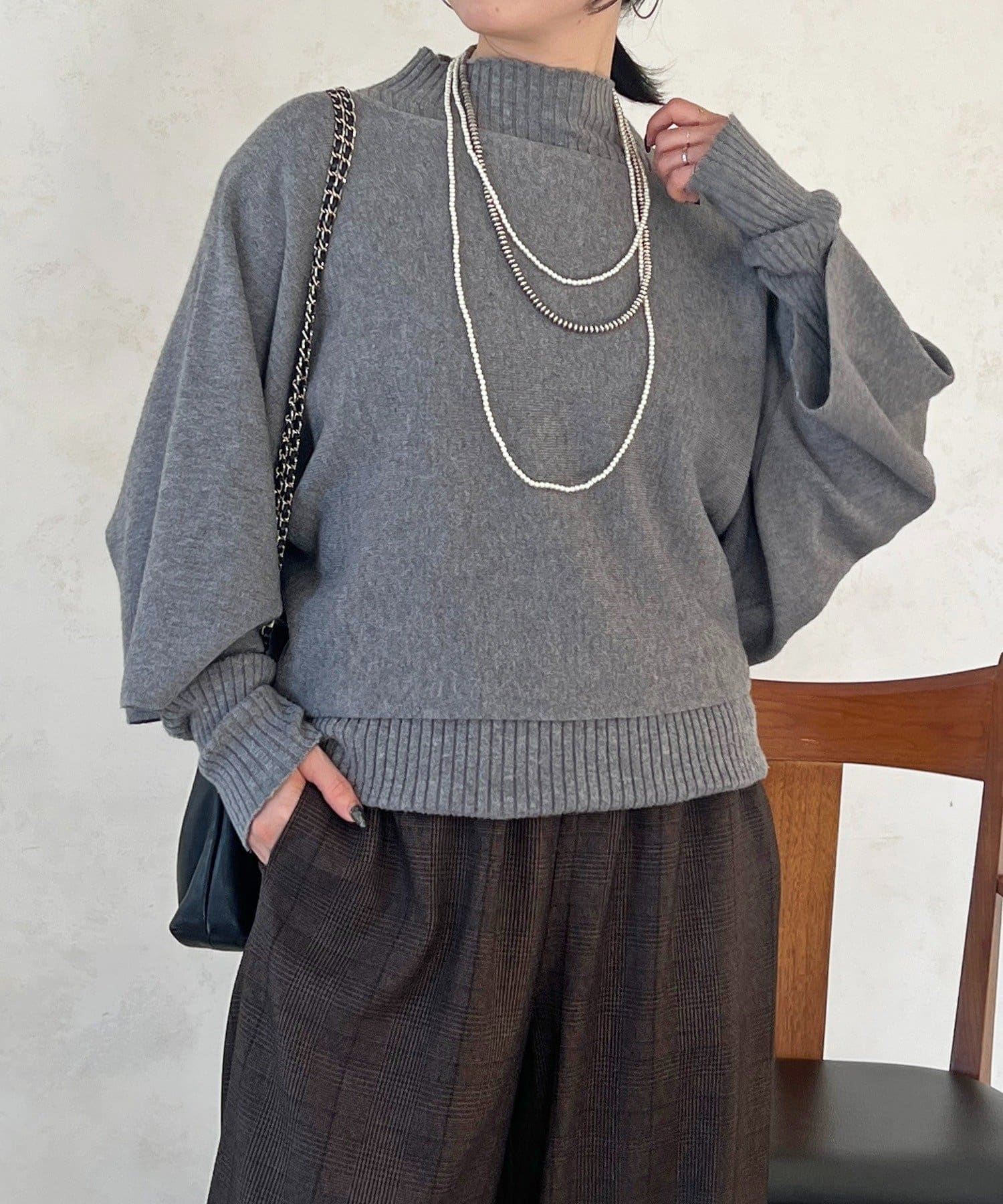 un dix cors(アンディコール) 【一部WEB限定カラー】【２点SET】重ね着プルオーバー