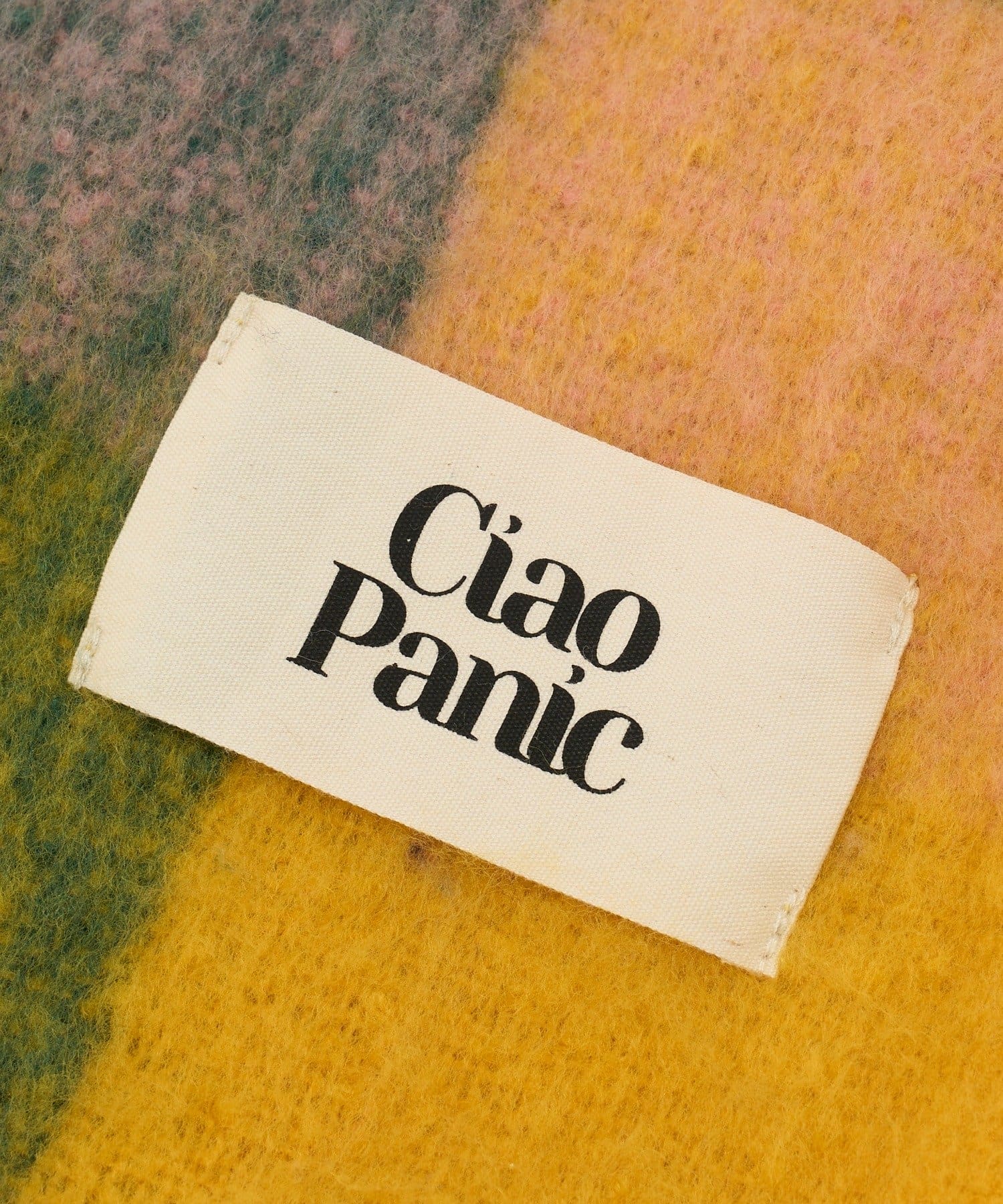 CIAOPANIC(チャオパニック) チェックフリンジボリュームマフラー