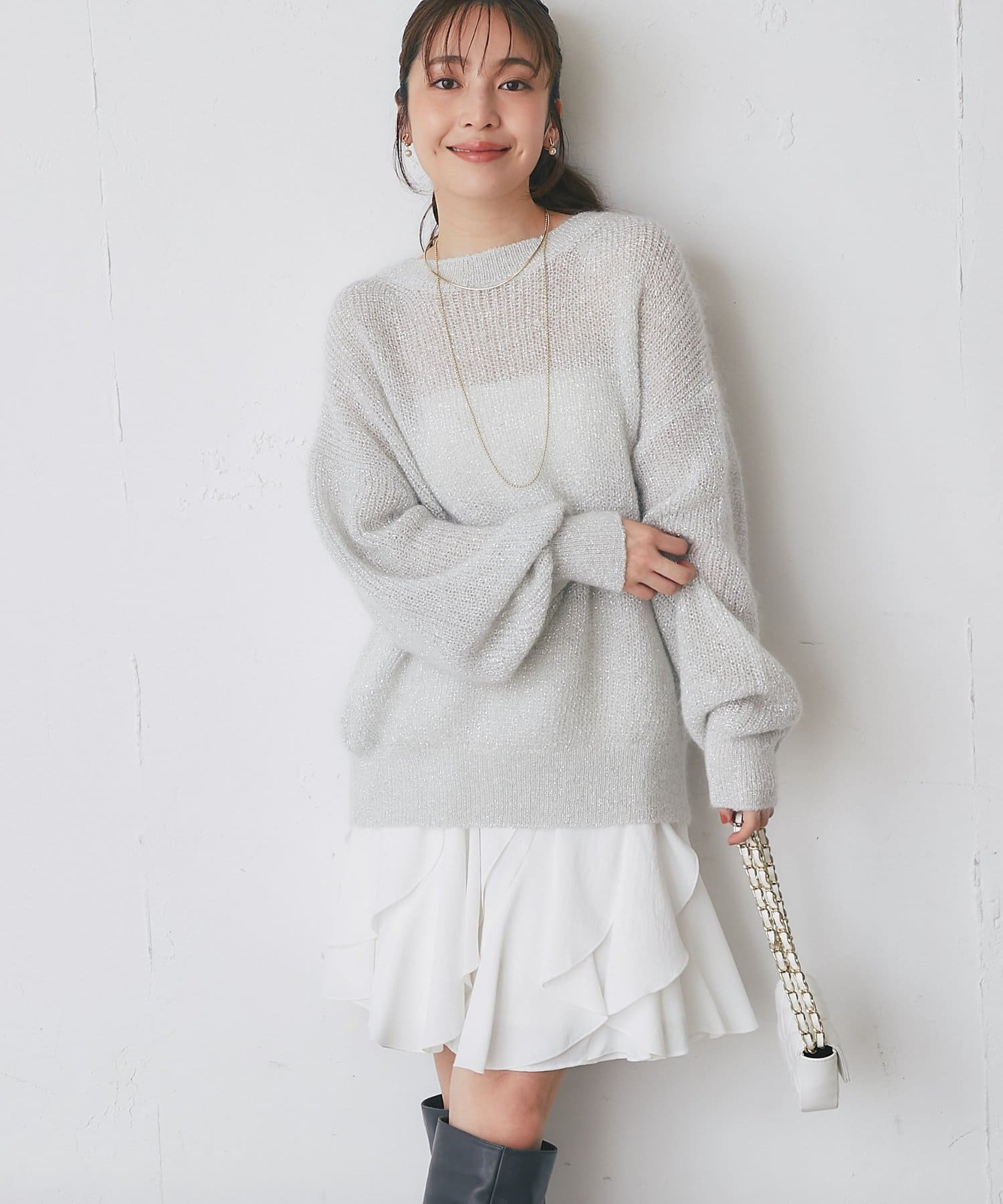 La boutique BonBon(ラブティックボンボン) キッドモヘヤラメニット