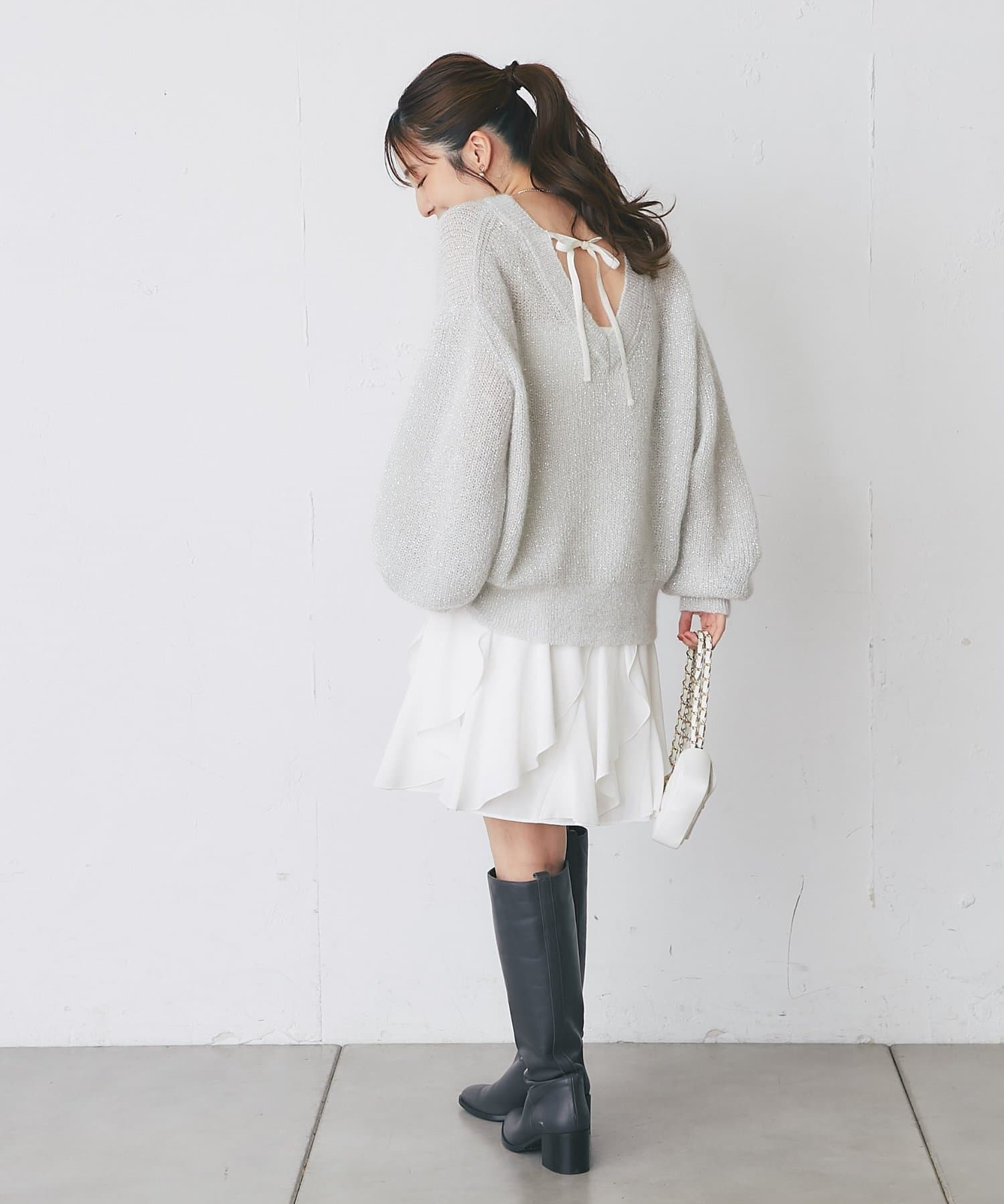 La boutique BonBon(ラブティックボンボン) キッドモヘヤラメニット