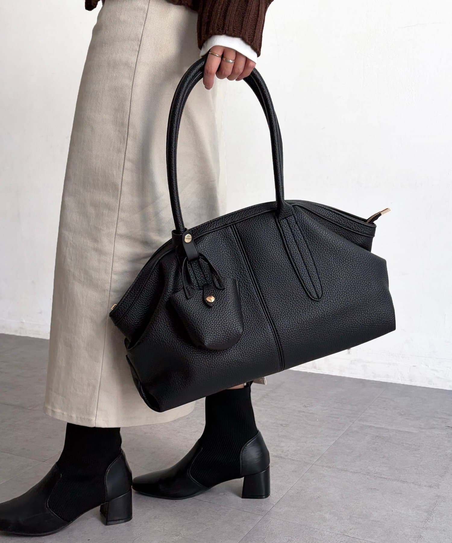 Chez toi(シェトワ) ミニBAG付きボストンBAG