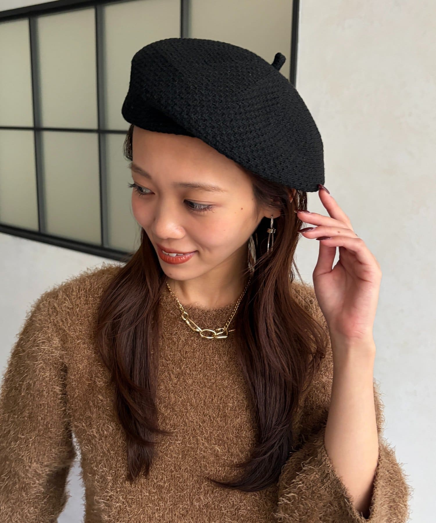 Chez toi(シェトワ) ニットベレー帽