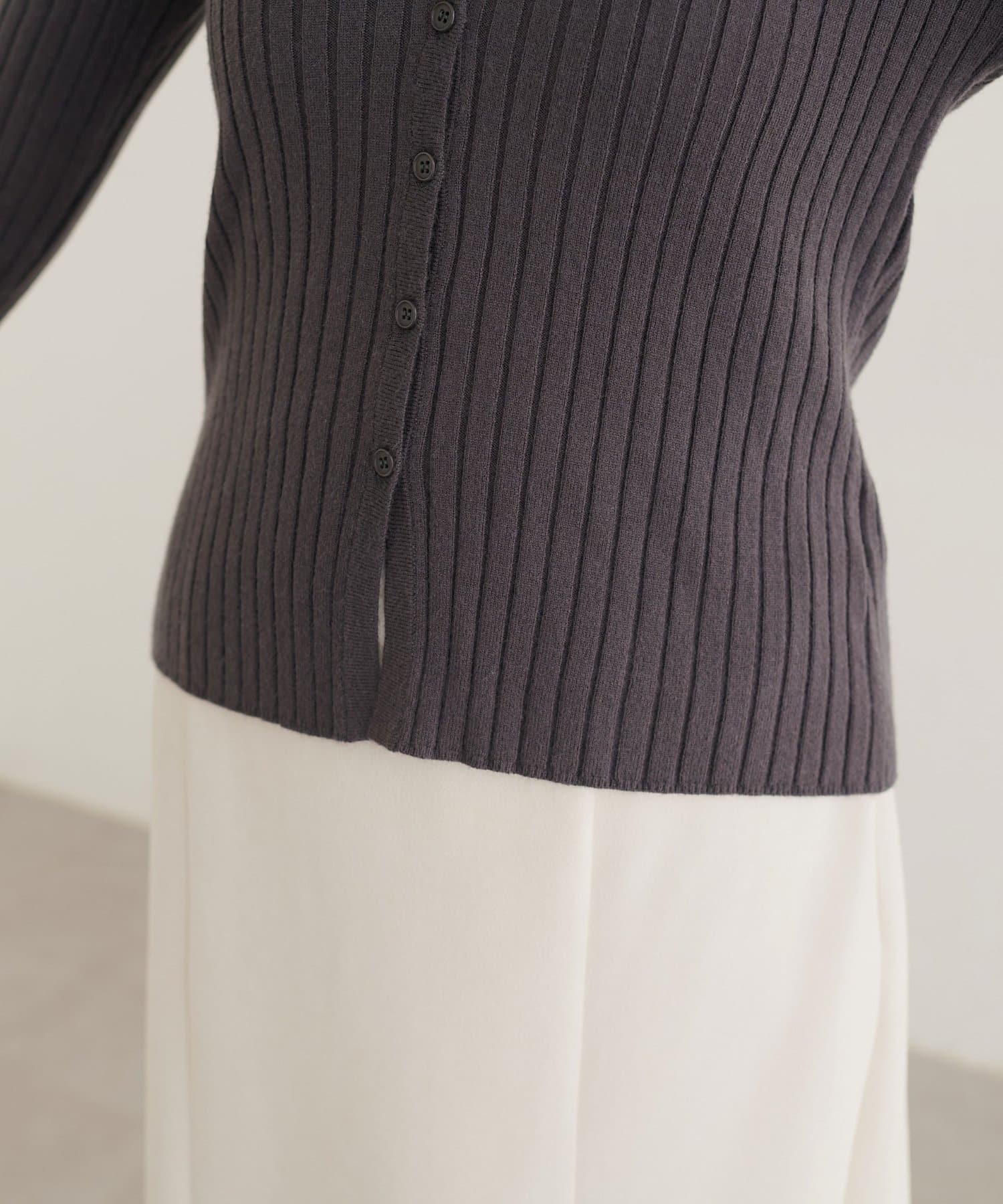 natural couture(ナチュラルクチュール) 袖口レースカーディガン