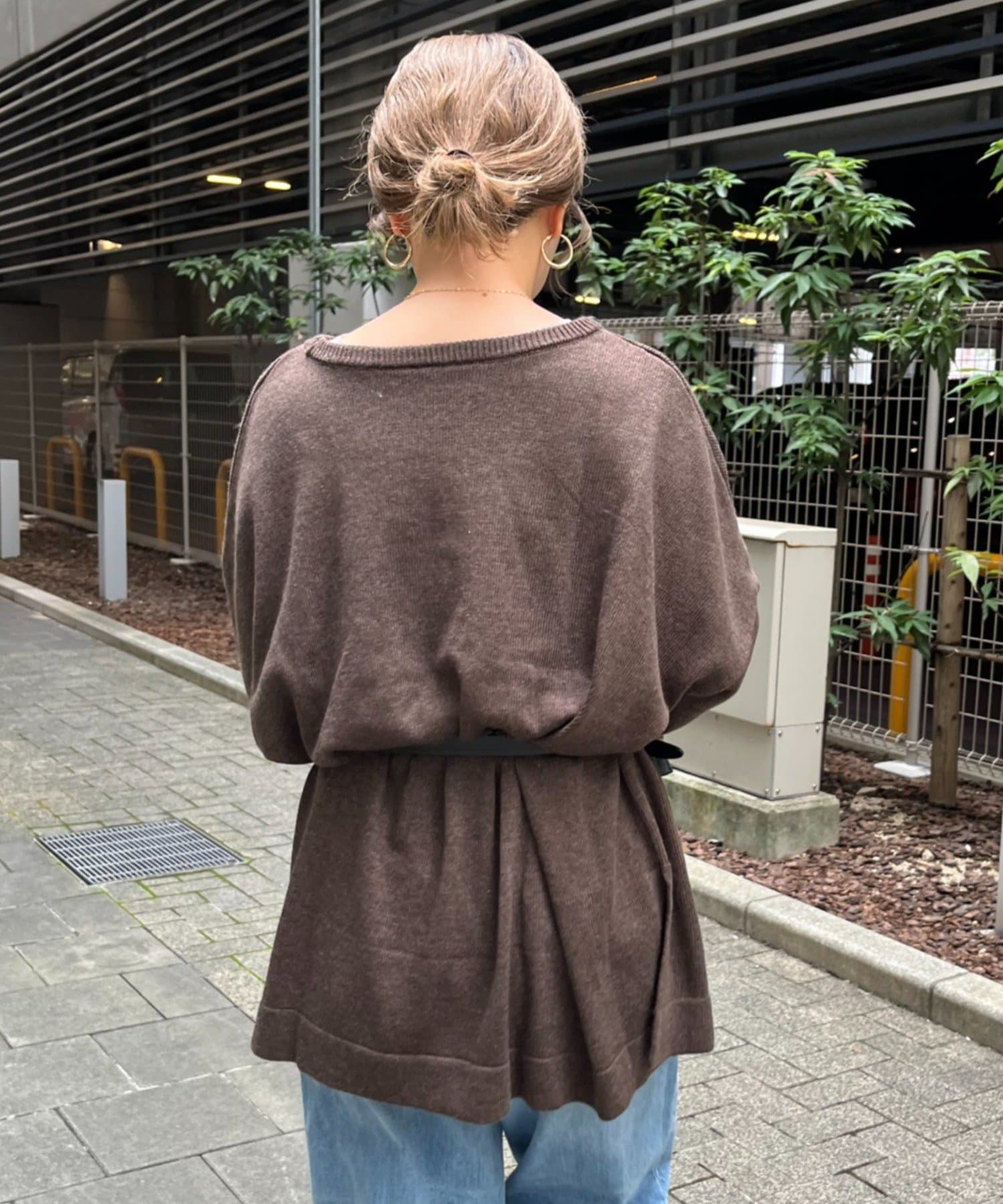 CIAOPANIC TYPY】ウール混オーバニットチュニック | OUTLET