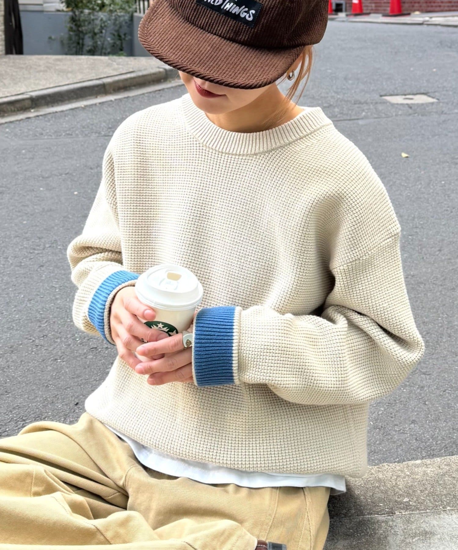 OUTLET(アウトレット) 【CIAOPANIC TYPY】リシェイプモーションワッフルニットプルオーバー