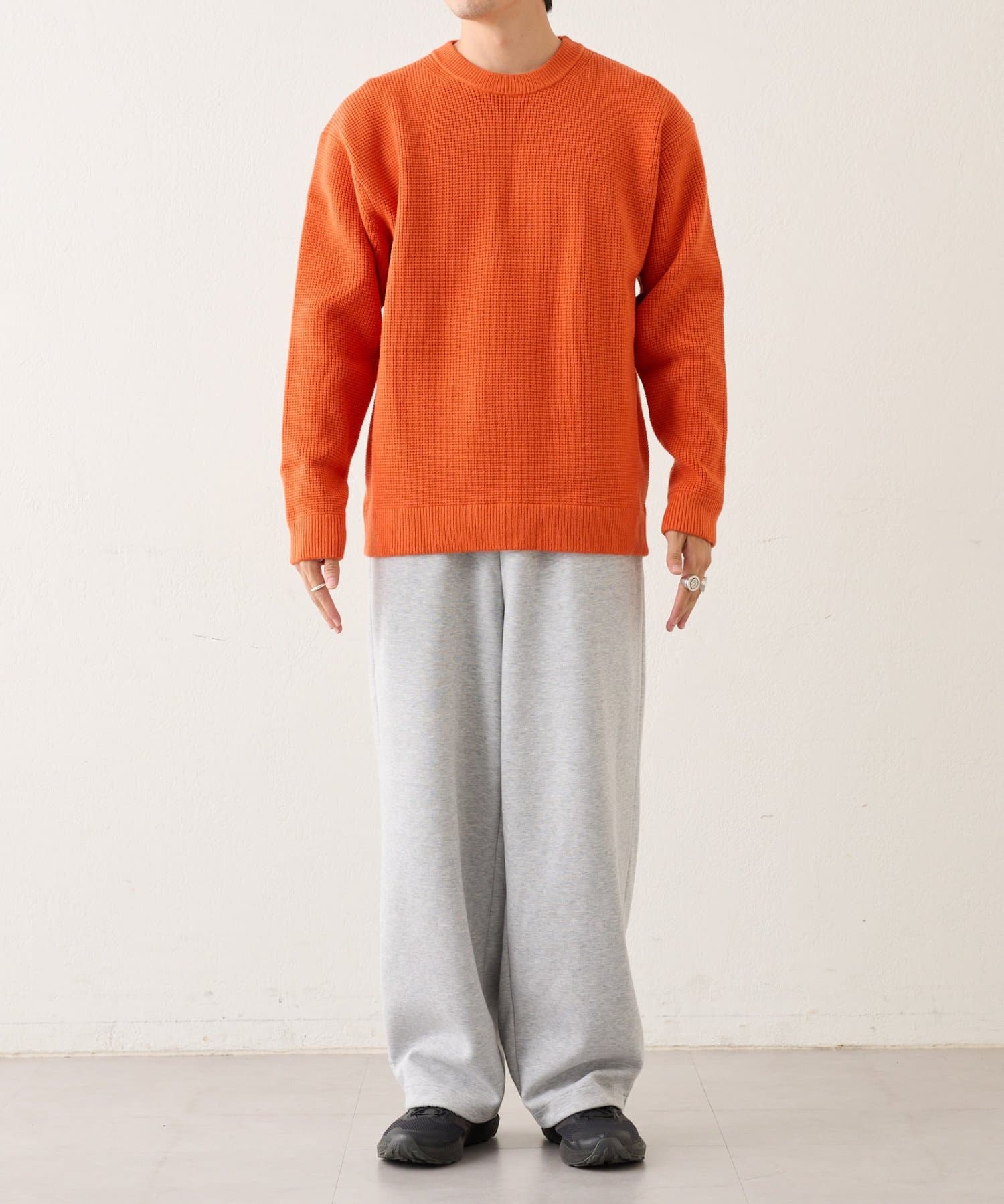 OUTLET(アウトレット) 【CIAOPANIC TYPY】リシェイプモーションワッフルニットプルオーバー