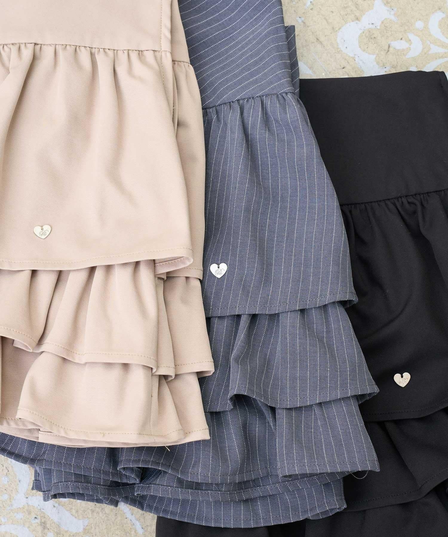 Belle Charme(ベルシャルム) Layered Frill Skirt
