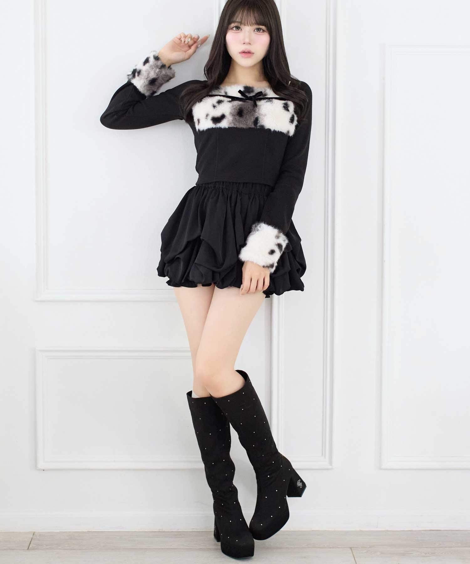 Belle Charme(ベルシャルム) Random Frill Balloon Skirt