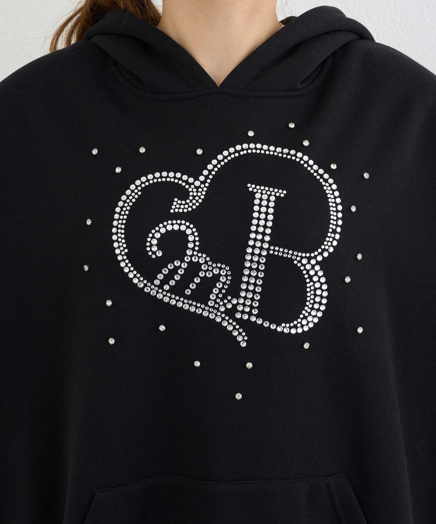 Belle Charme(ベルシャルム) Glitter Heart Logo Pullover