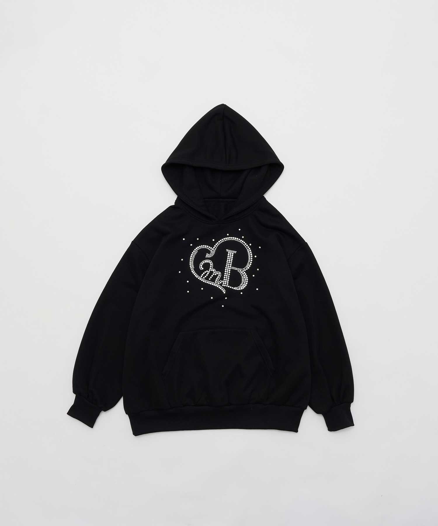 Belle Charme(ベルシャルム) Glitter Heart Logo Pullover