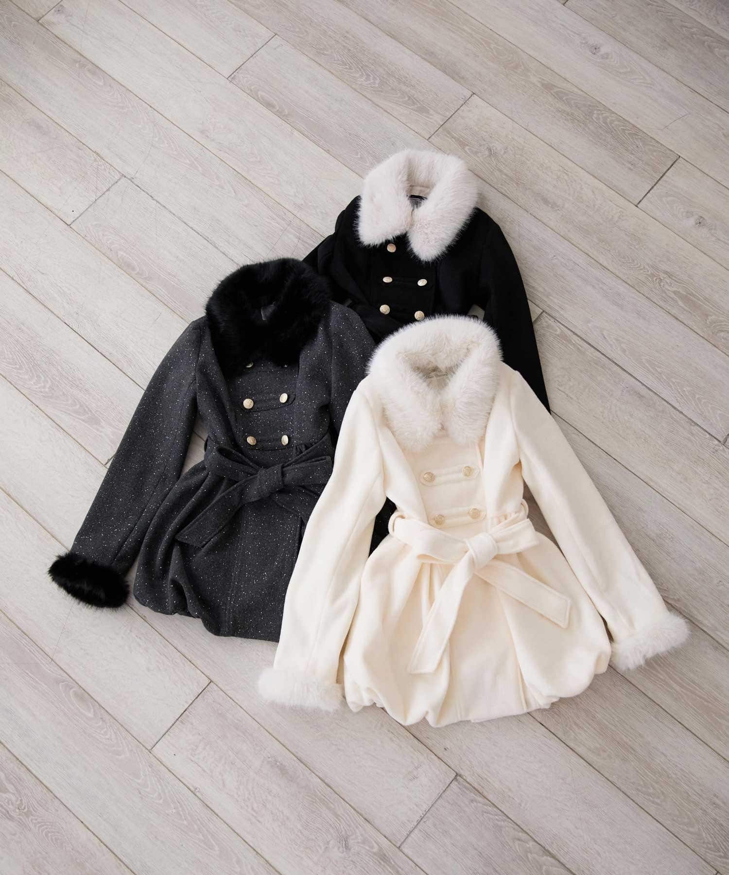 Belle Charme(ベルシャルム) Napoleon Balloon Wool Coat